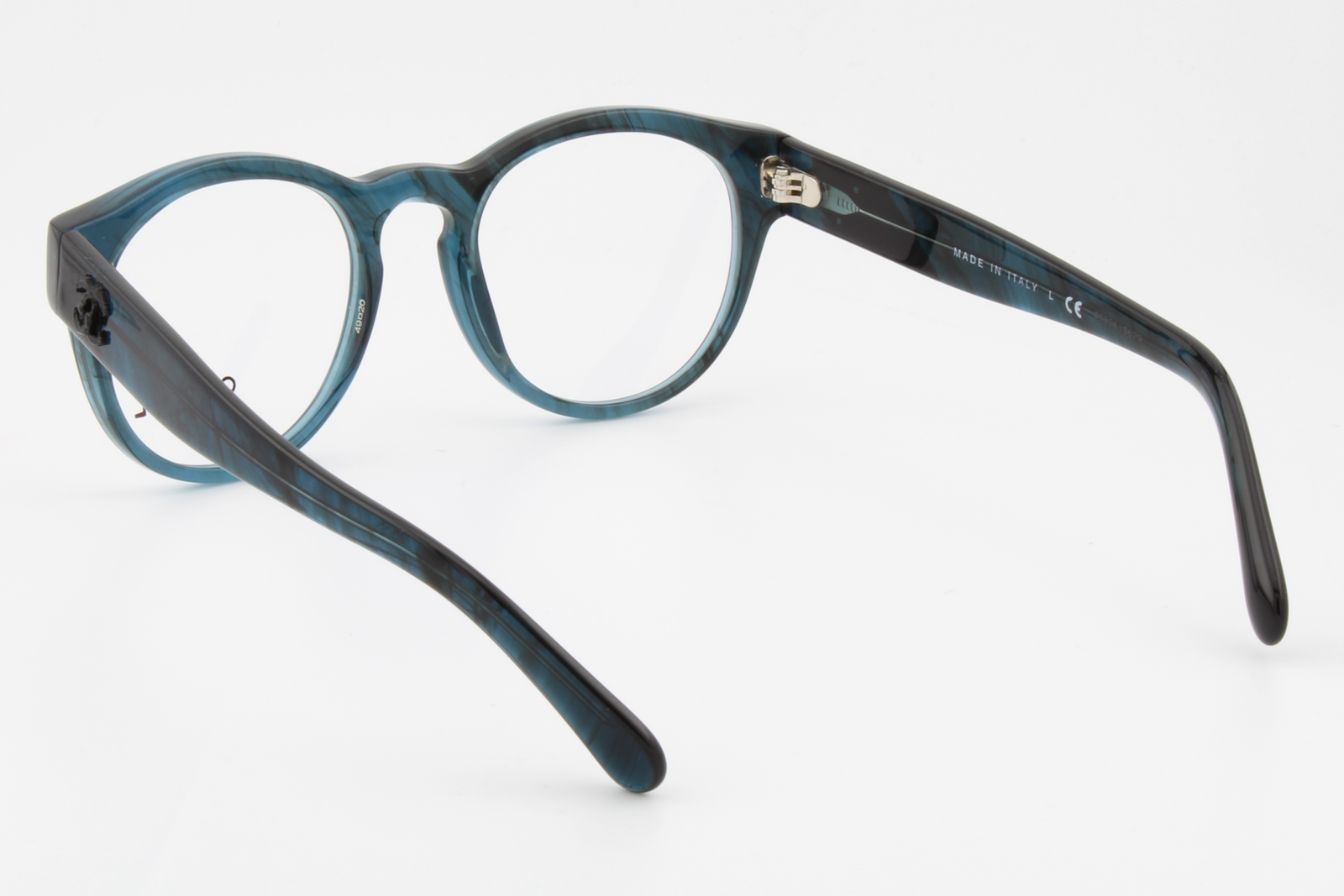 Chanel 3346  Female Round Glasses Frame Mediterranean Sea 49mm