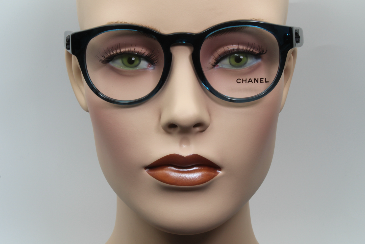Chanel 3346  Female Round Glasses Frame Mediterranean Sea 49mm
