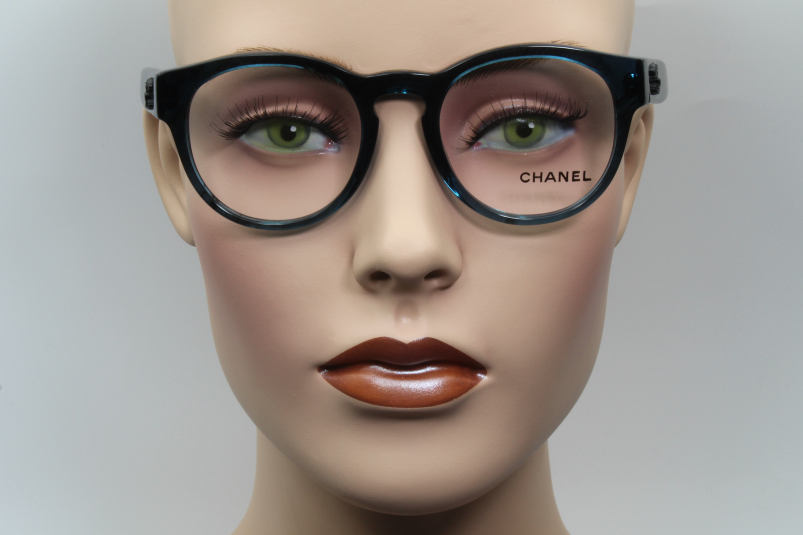 Chanel 3346  Female Round Glasses Frame Mediterranean Sea 49mm