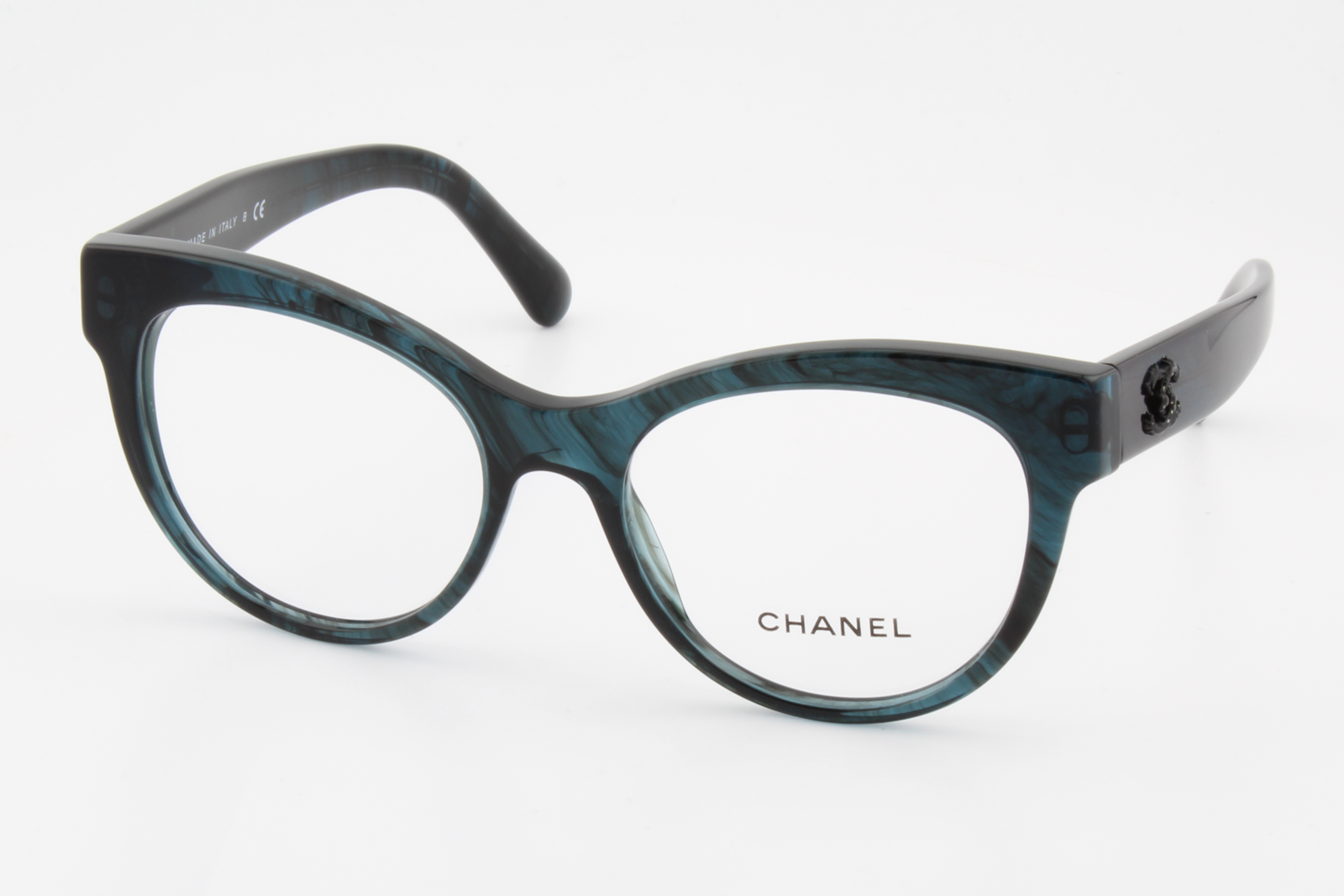 Chanel 3348  Female Cat Eye Glasses Frame Mediterranean Sea 51mm