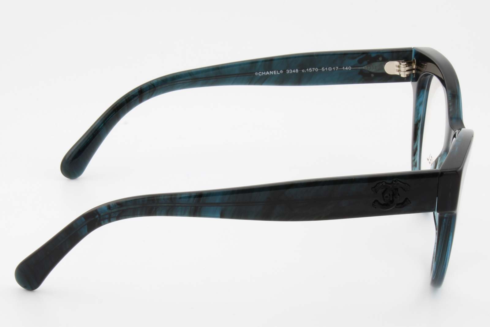 Chanel 3348  Female Cat Eye Glasses Frame Mediterranean Sea 51mm