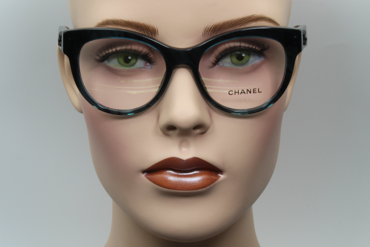 Chanel 3348  Female Cat Eye Glasses Frame Mediterranean Sea 51mm