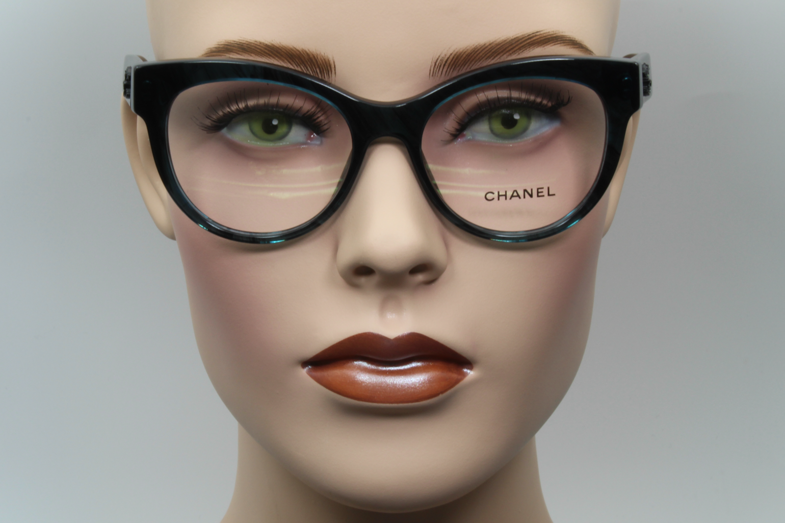 Chanel 3348  Female Cat Eye Glasses Frame Mediterranean Sea 51mm