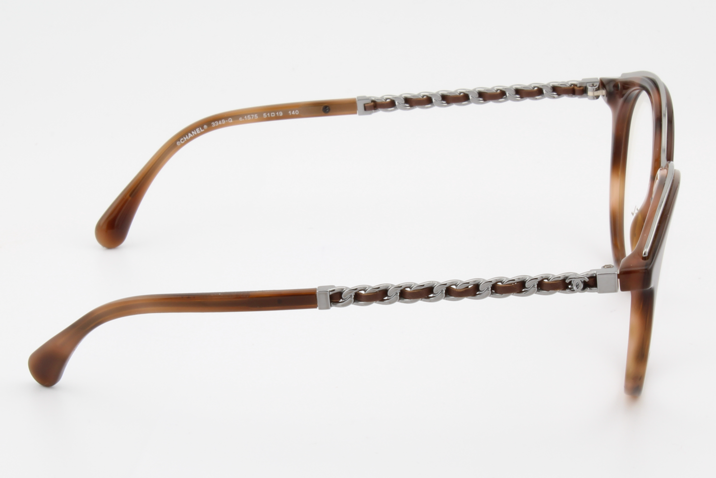 Chanel 3349-Q  Female Round Glasses Frame Havana 51mm