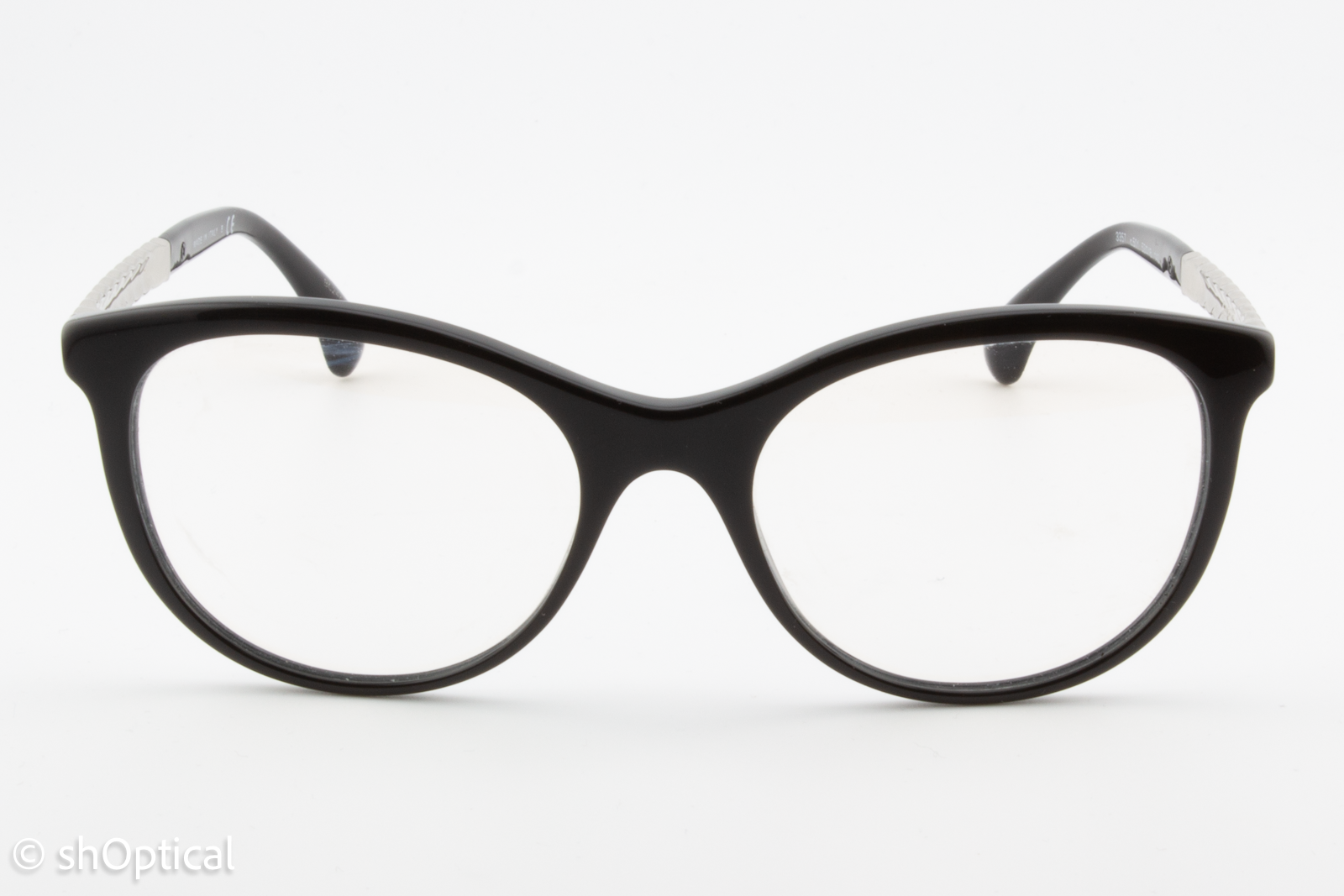 Chanel 3357  Female Cat Eye Glasses Frame Black 53mm