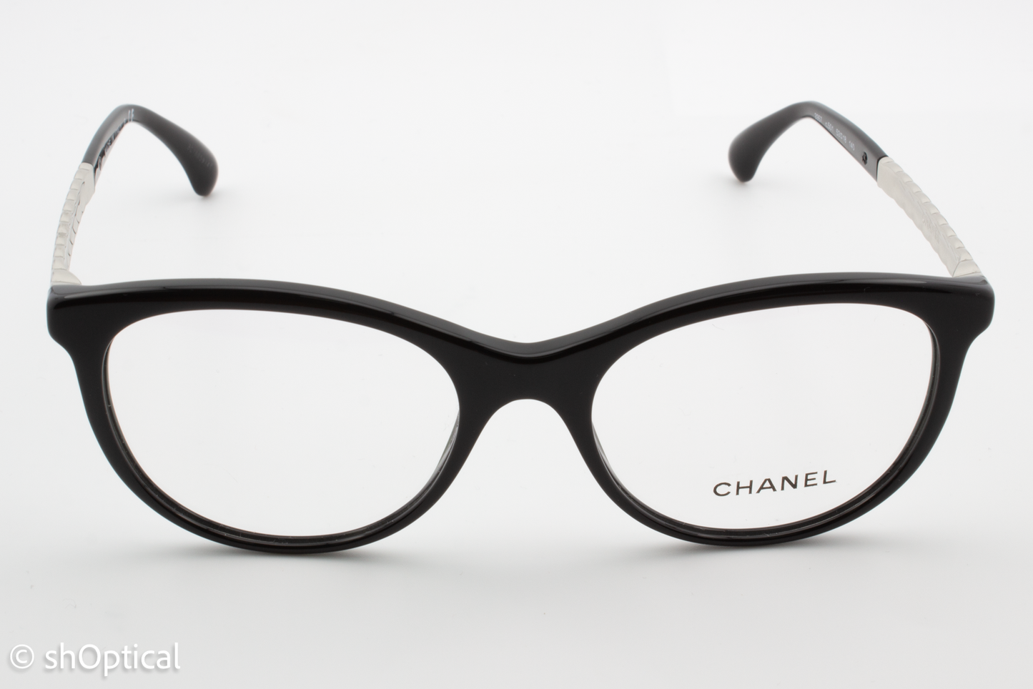 Chanel 3357  Female Cat Eye Glasses Frame Black 53mm