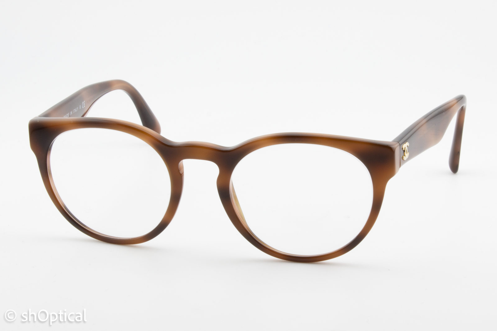 Chanel 3359  Female Round Glasses Frame Havana 51mm