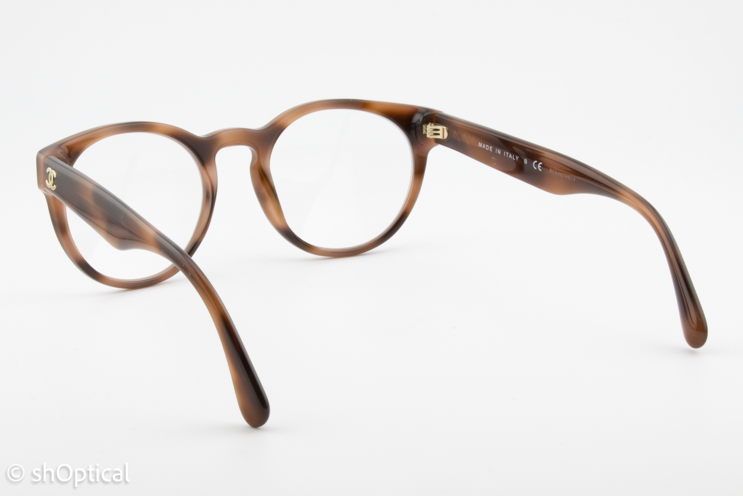 Chanel 3359  Female Round Glasses Frame Havana 51mm