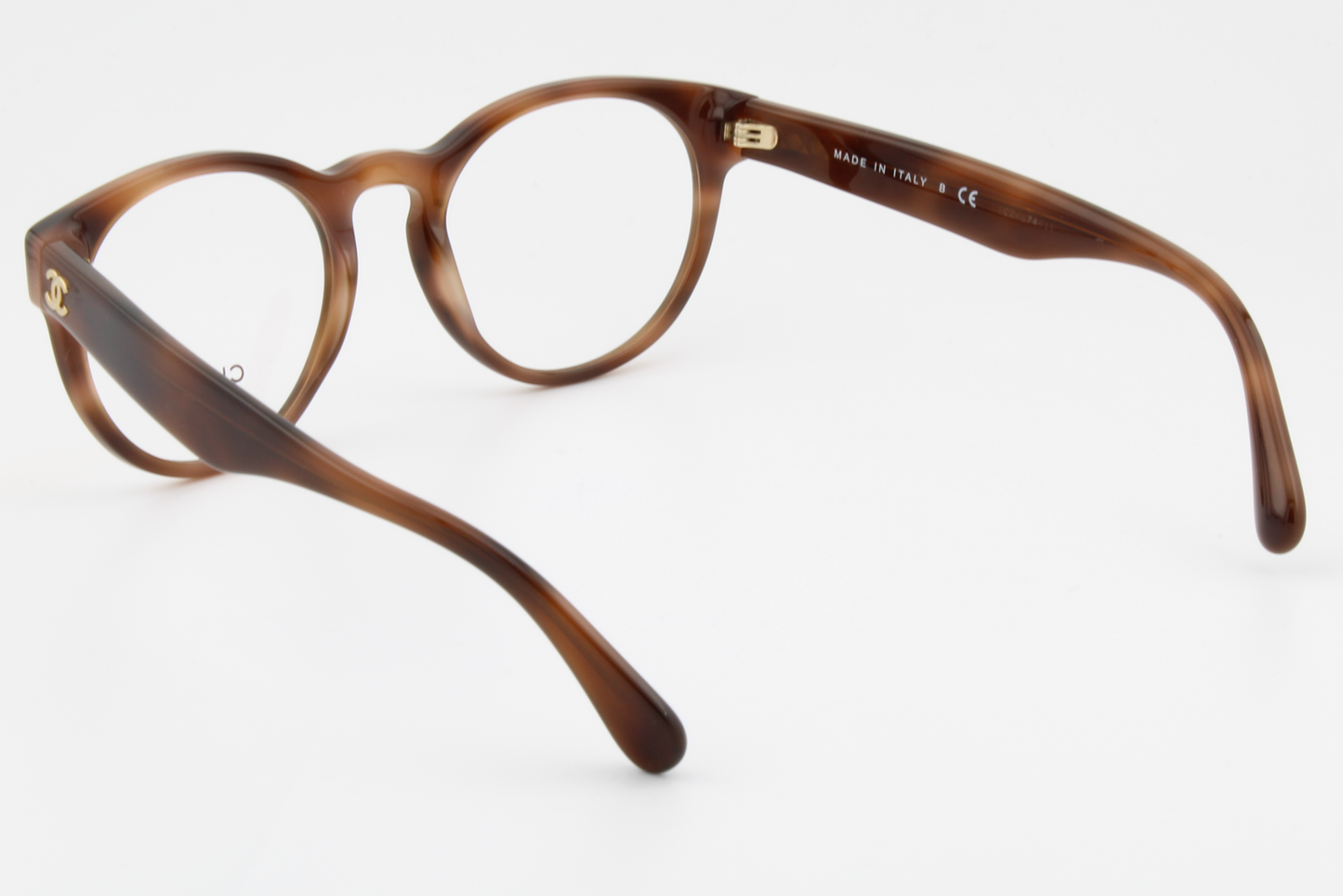 Chanel 3359  Female Round Glasses Frame Havana 51mm