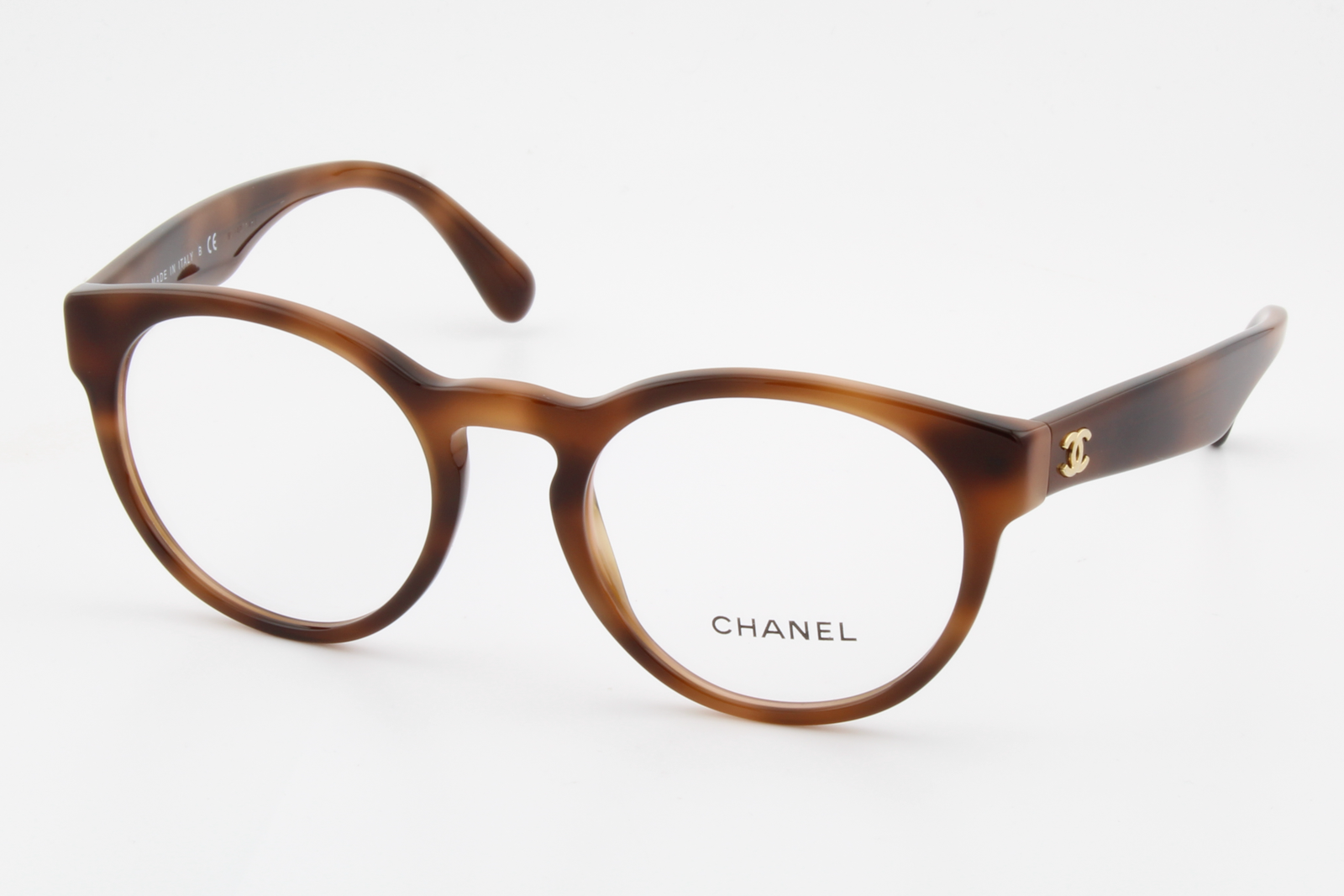 Chanel 3359  Female Round Glasses Frame Havana 51mm