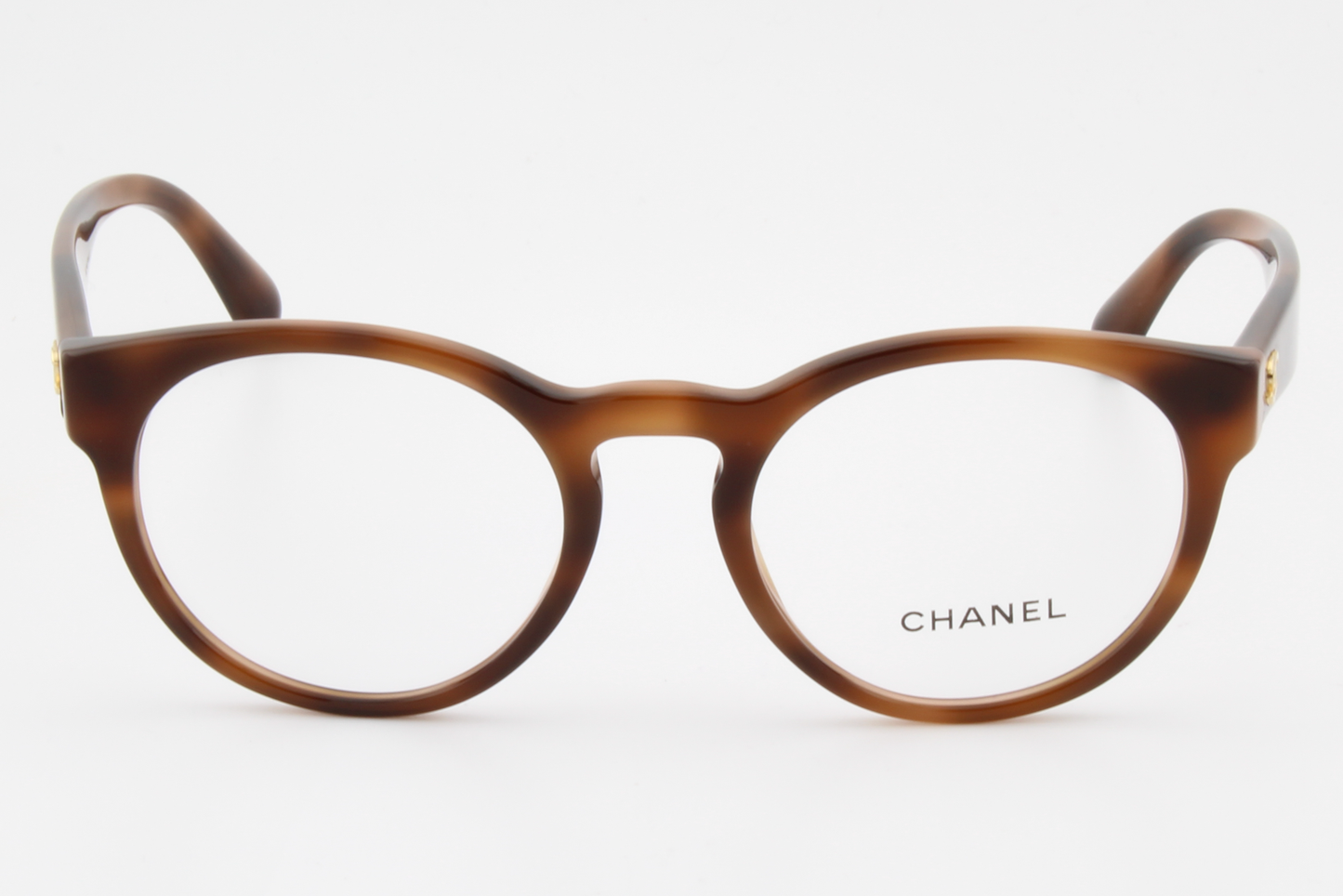 Chanel 3359  Female Round Glasses Frame Havana 51mm