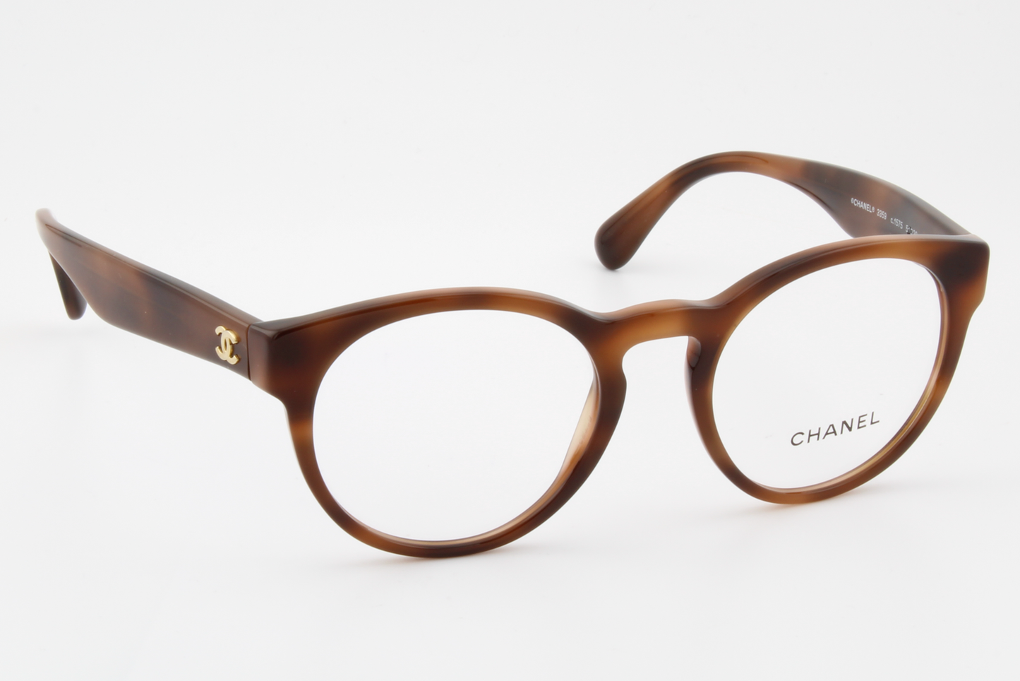 Chanel 3359  Female Round Glasses Frame Havana 51mm