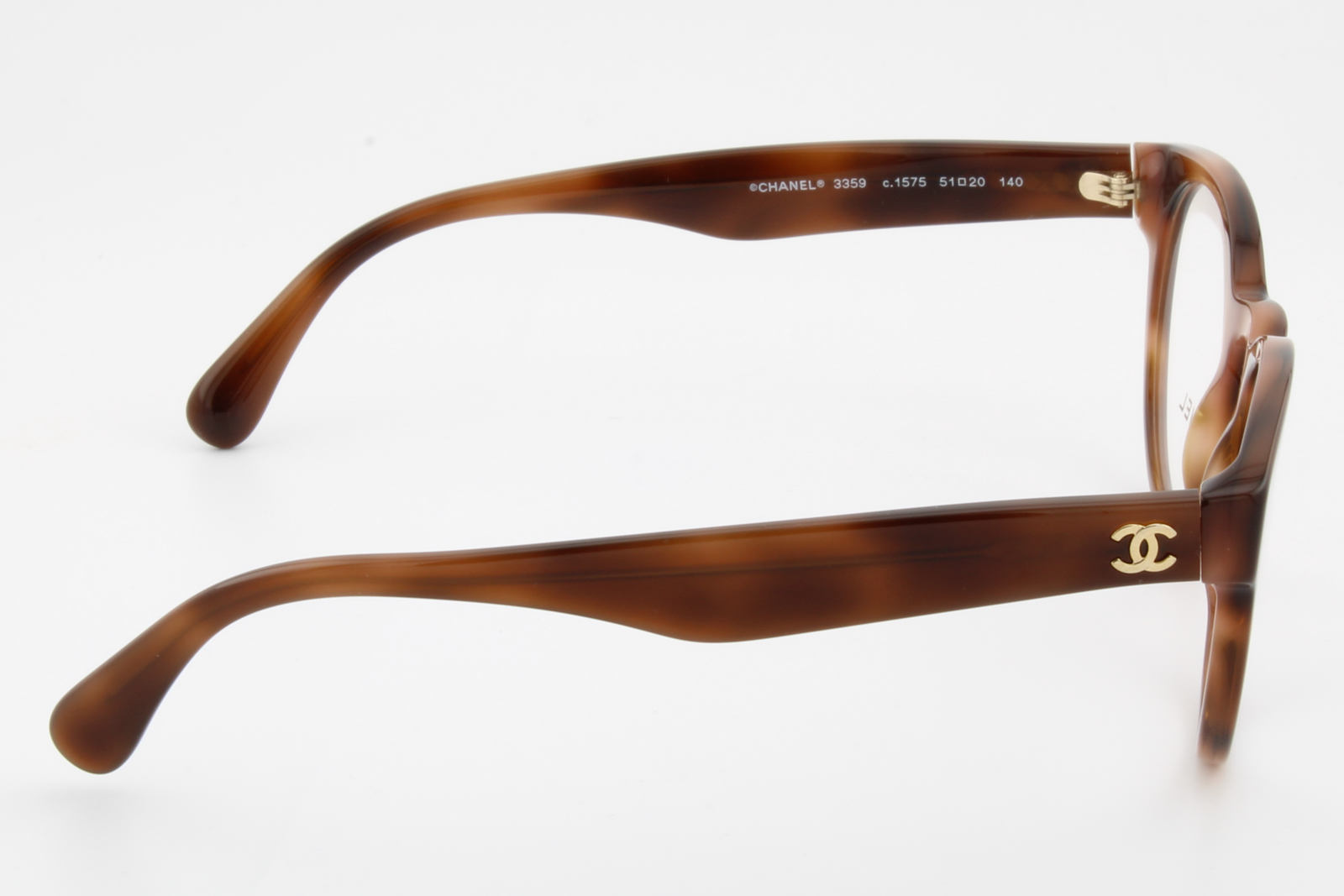 Chanel 3359  Female Round Glasses Frame Havana 51mm