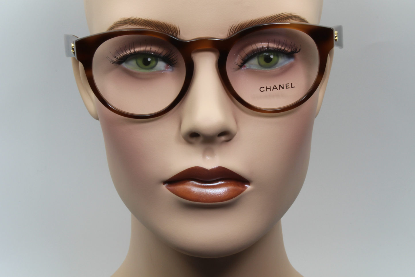 Chanel 3359  Female Round Glasses Frame Havana 51mm