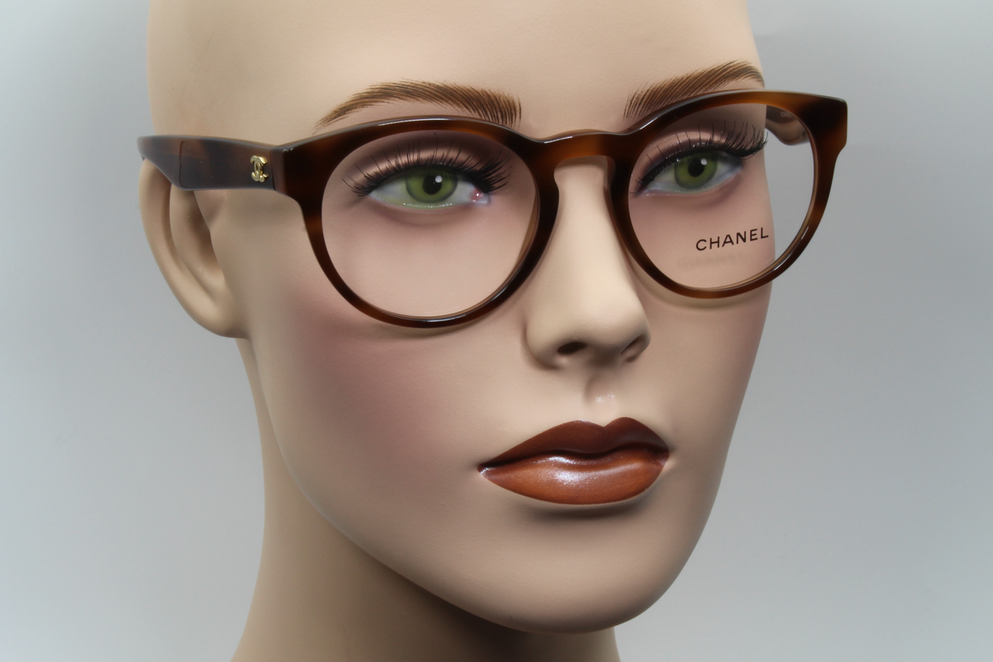 Chanel 3359  Female Round Glasses Frame Havana 51mm