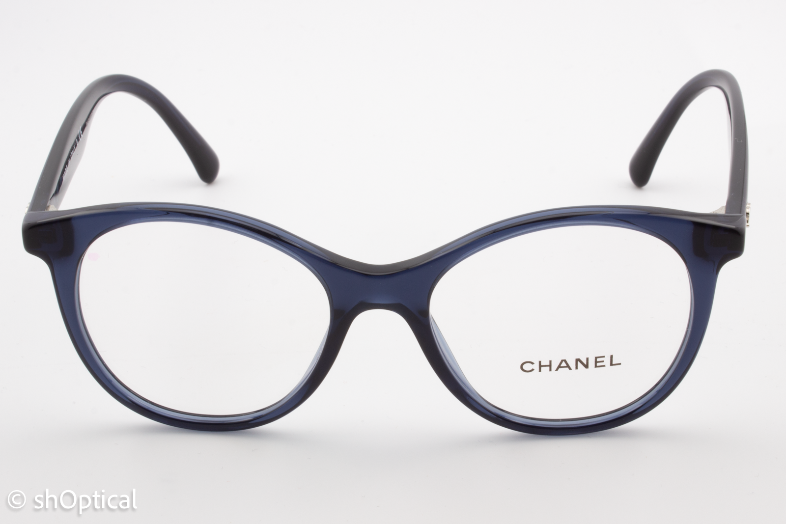 Chanel 3361  Female Butterfly Glasses Frame Transparent Blue 50mm