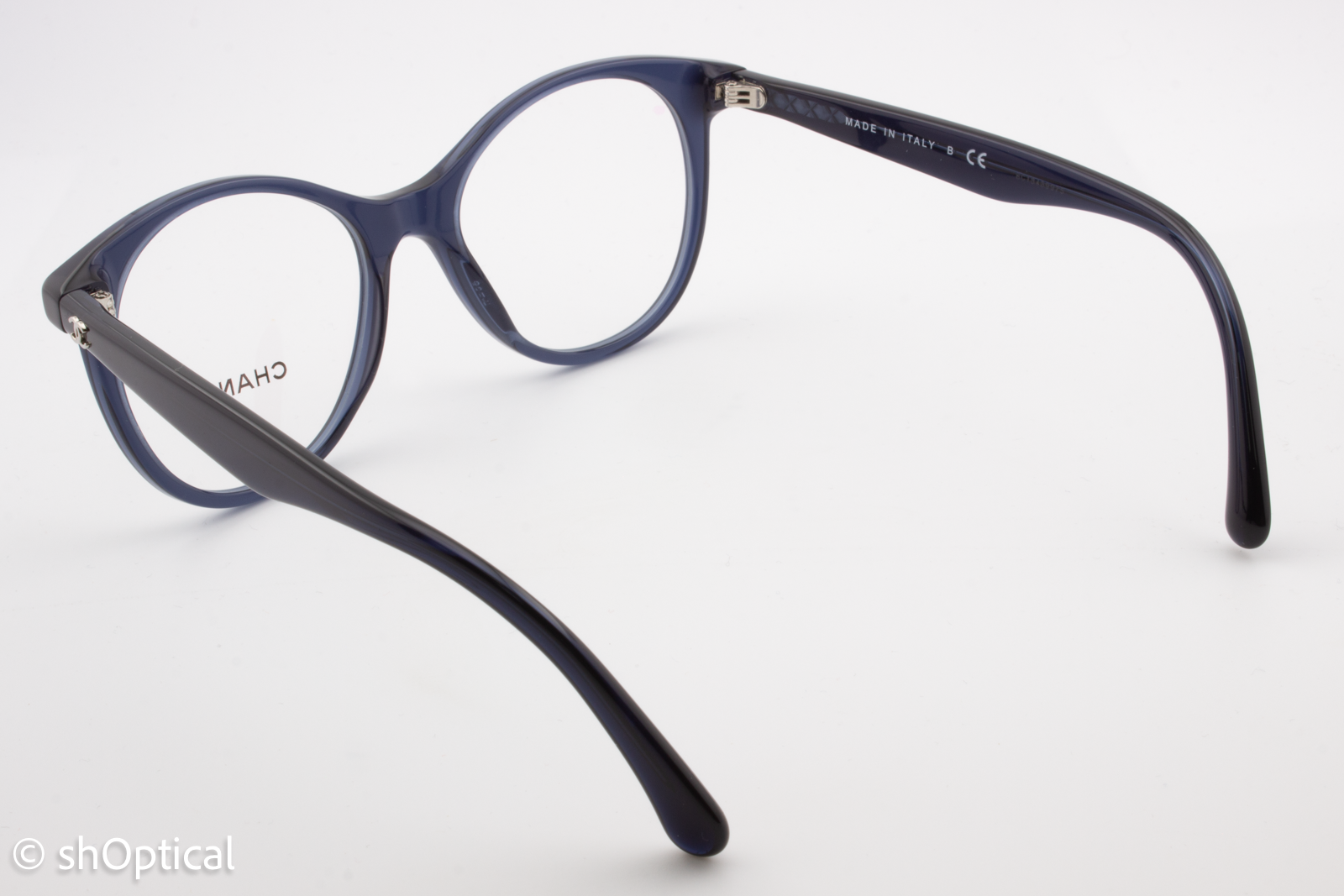 Chanel 3361  Female Butterfly Glasses Frame Transparent Blue 50mm
