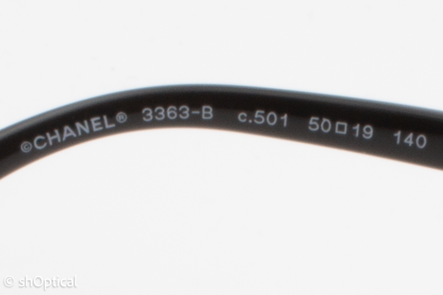 Chanel 3363-B  Female Round Glasses Frame Black 50mm