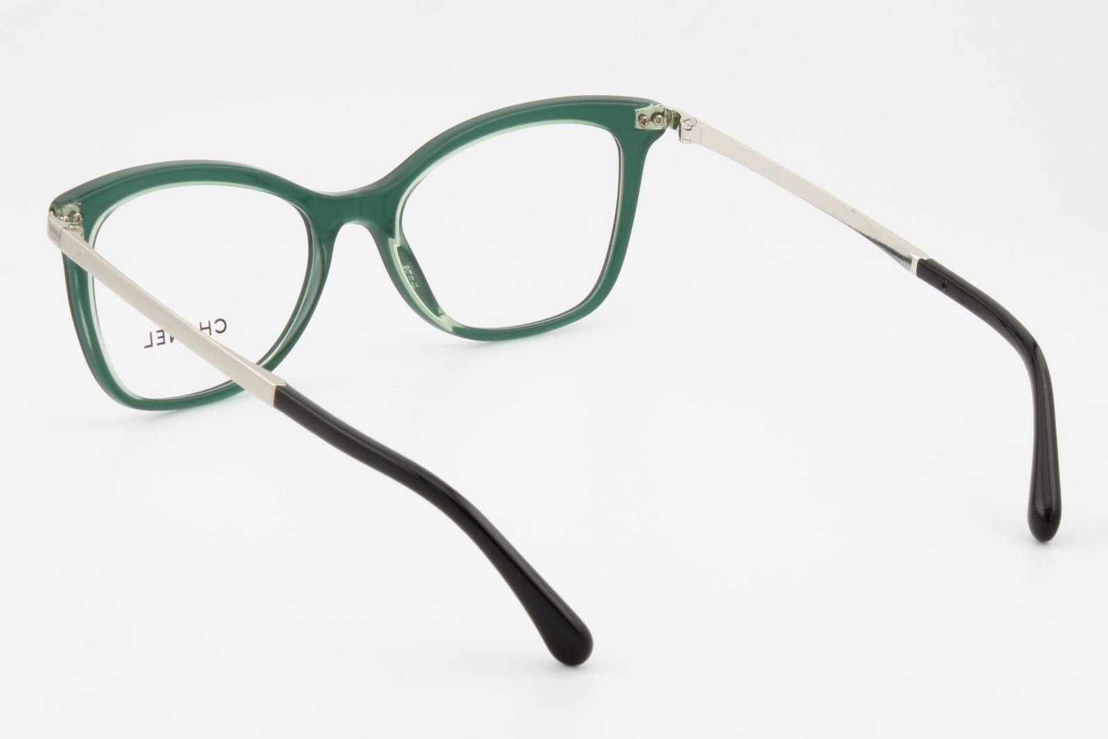 Chanel 3365  Female Cat Eye Glasses Frame Black/Clear Green 52mm