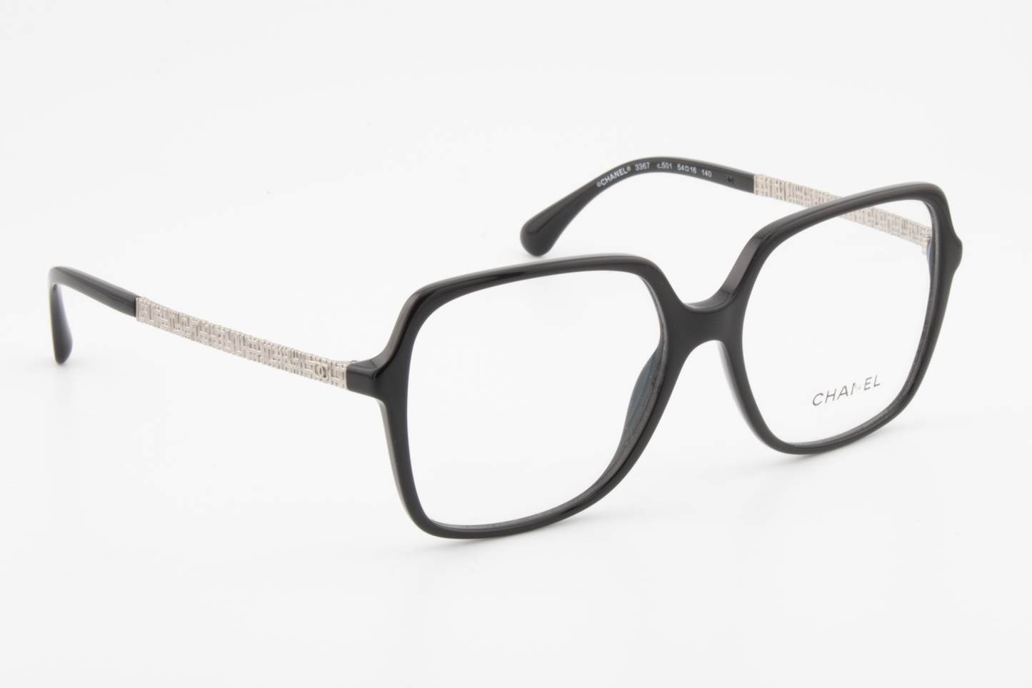 Chanel 3367  Female Square Glasses Frame Black 54mm