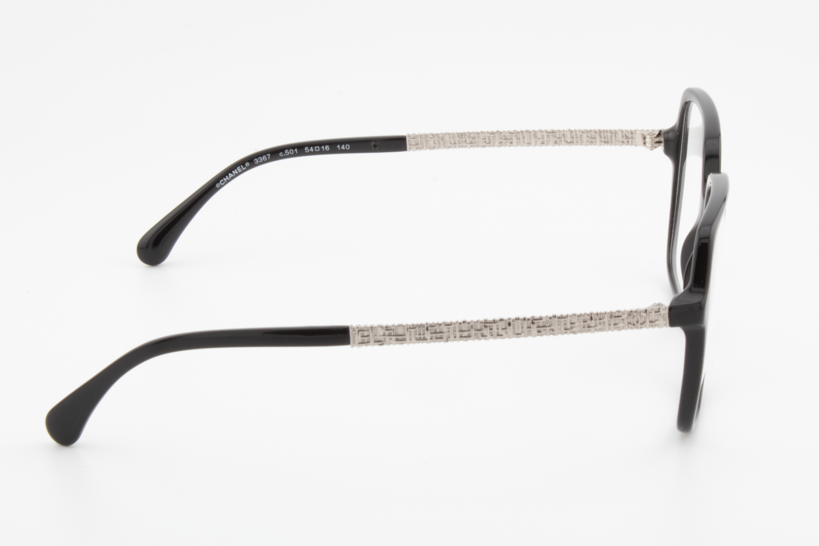 Chanel 3367  Female Square Glasses Frame Black 54mm