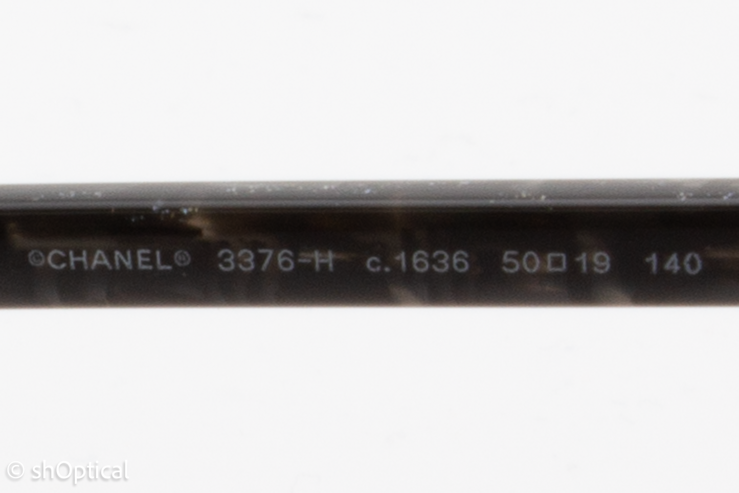 Chanel 3376-H  Female Round Glasses Frame Grey Glitter 50mm