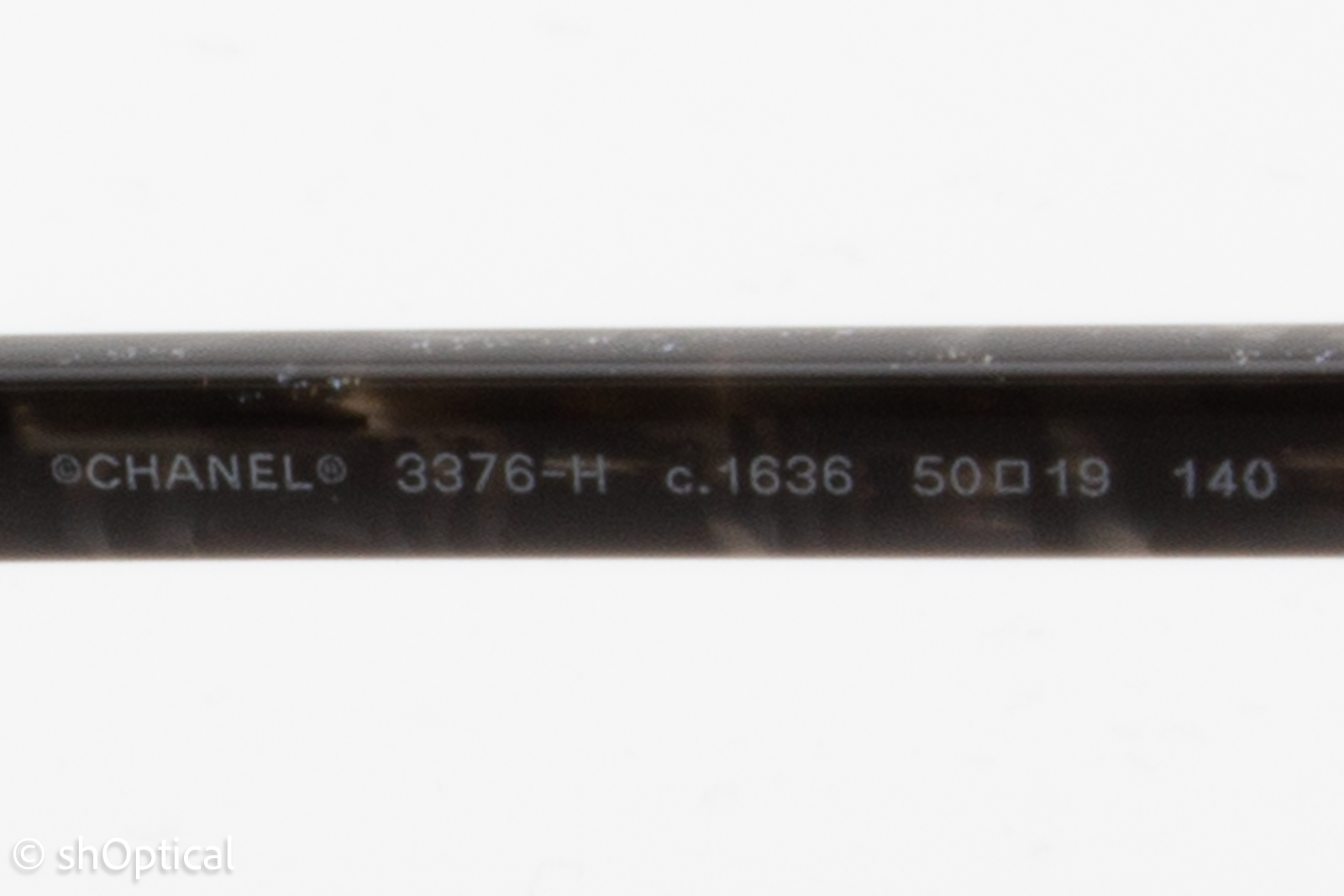 Chanel 3376-H  Female Round Glasses Frame Grey Glitter 50mm