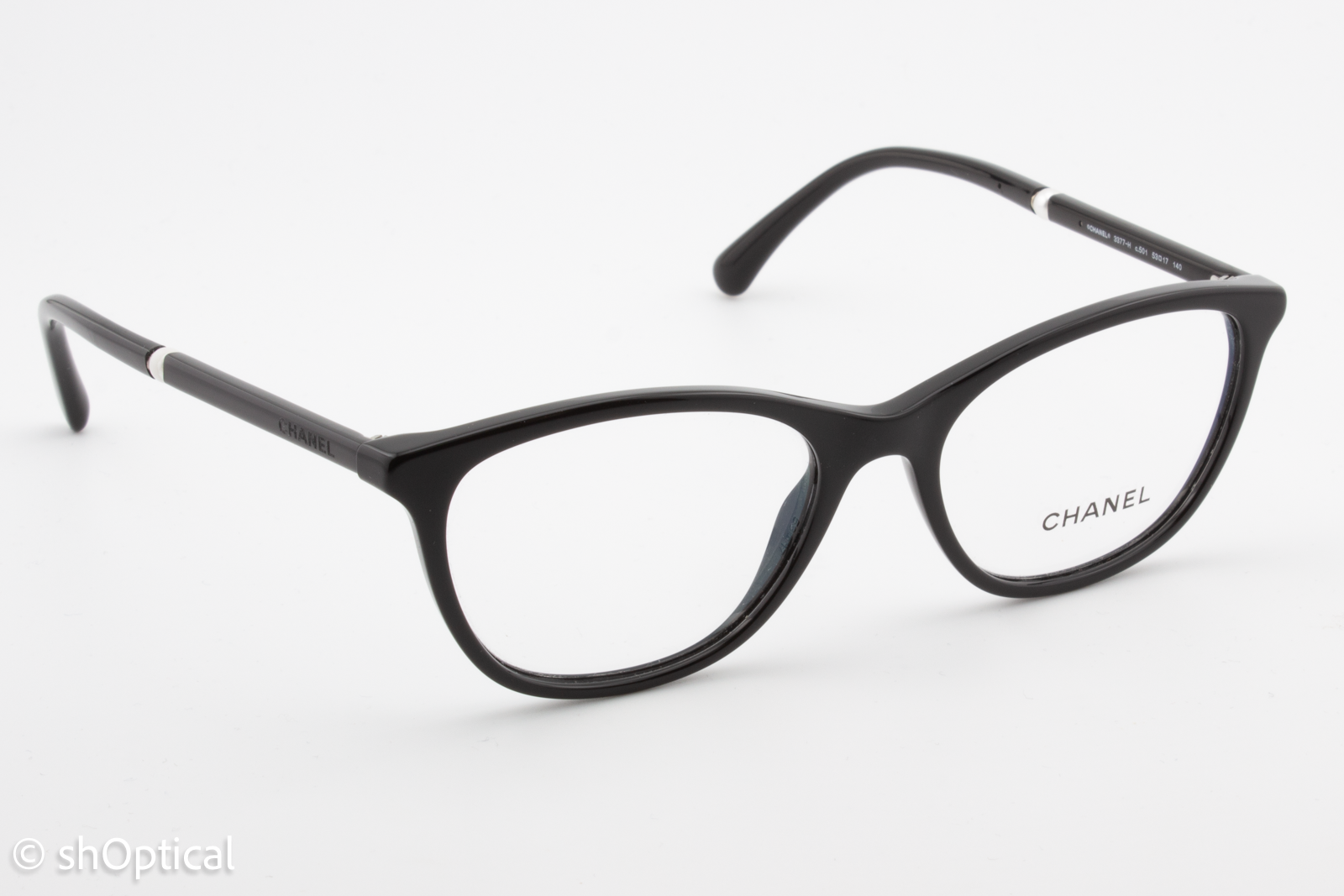 Chanel 3377-H  Female Butterfly Glasses Frame Black 53mm