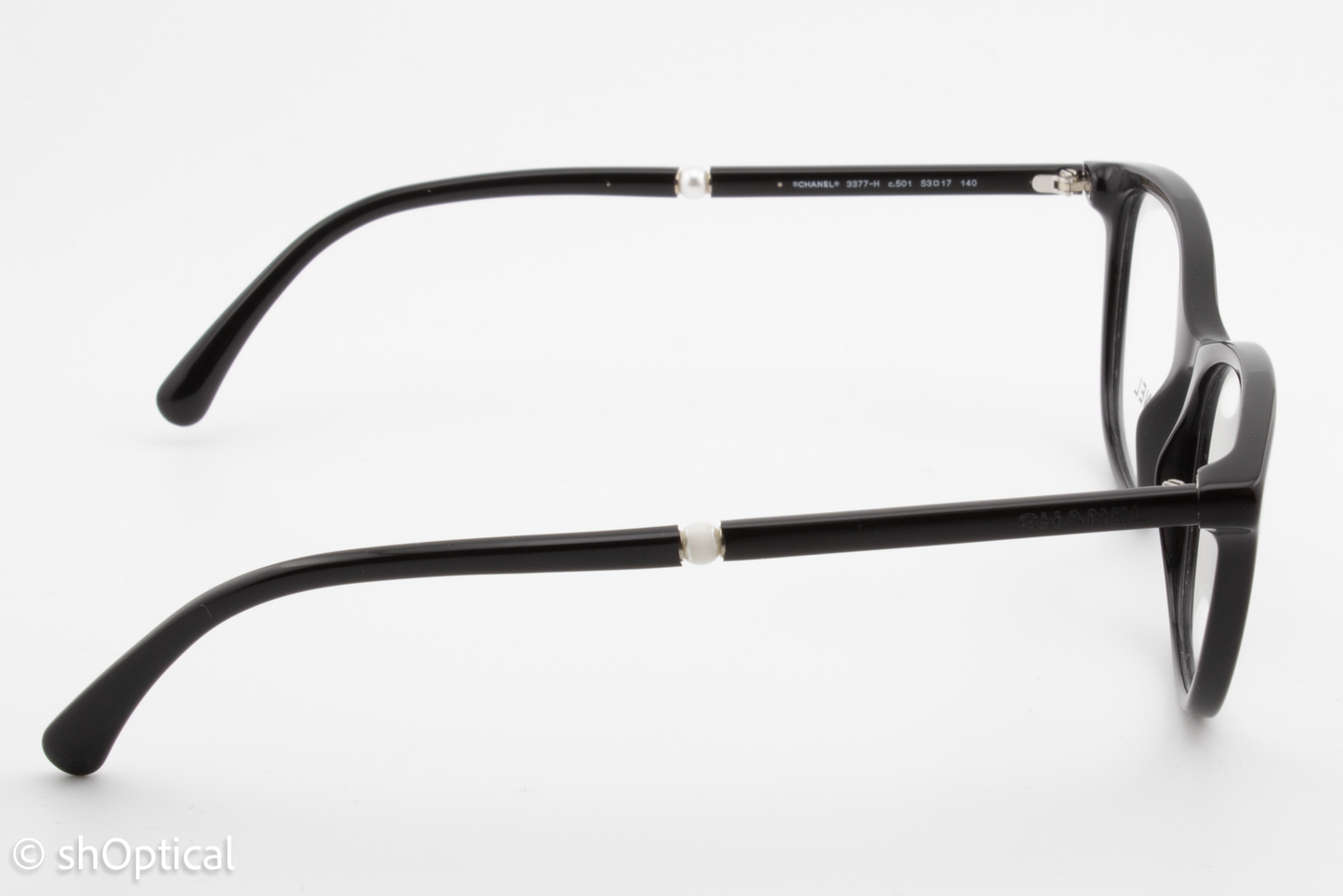 Chanel 3377-H  Female Butterfly Glasses Frame Black 53mm