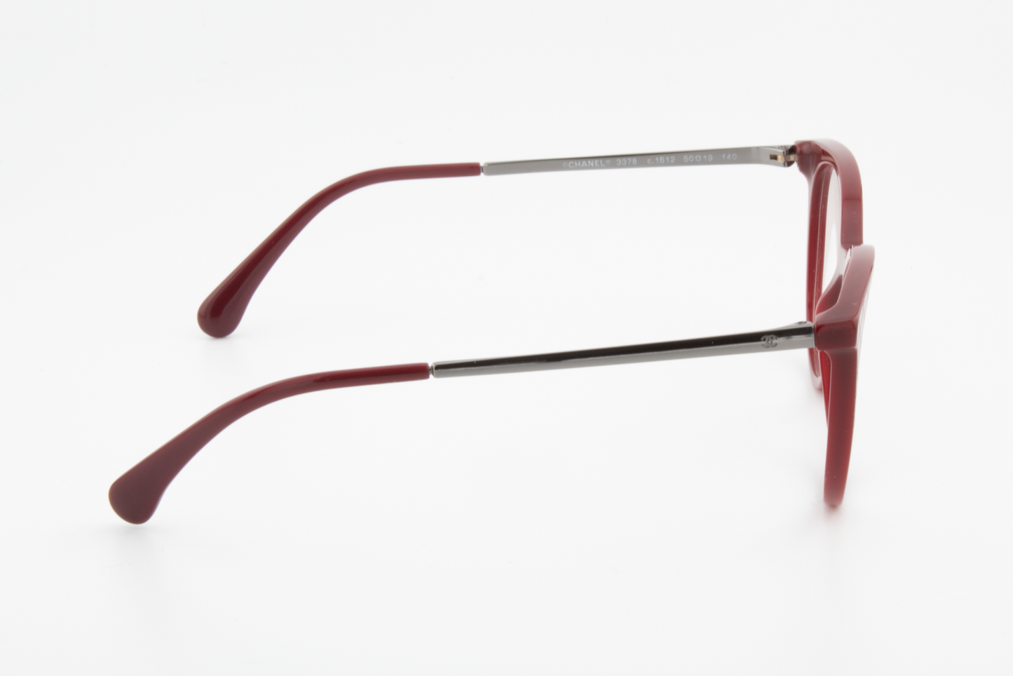 Chanel 3378  Female Round Glasses Frame Red 50mm