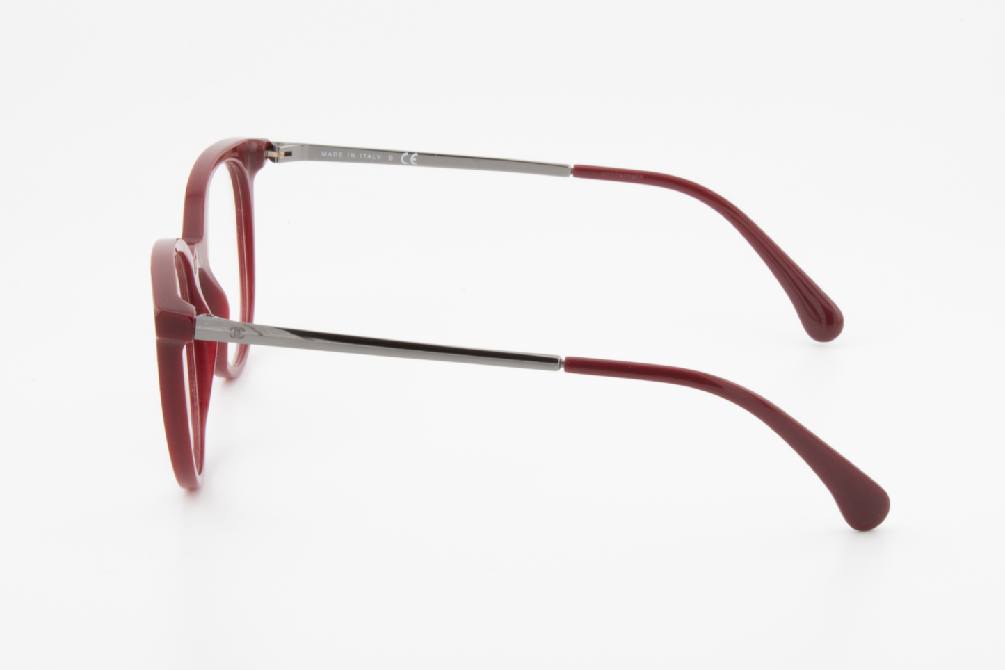 Chanel 3378  Female Round Glasses Frame Red 50mm