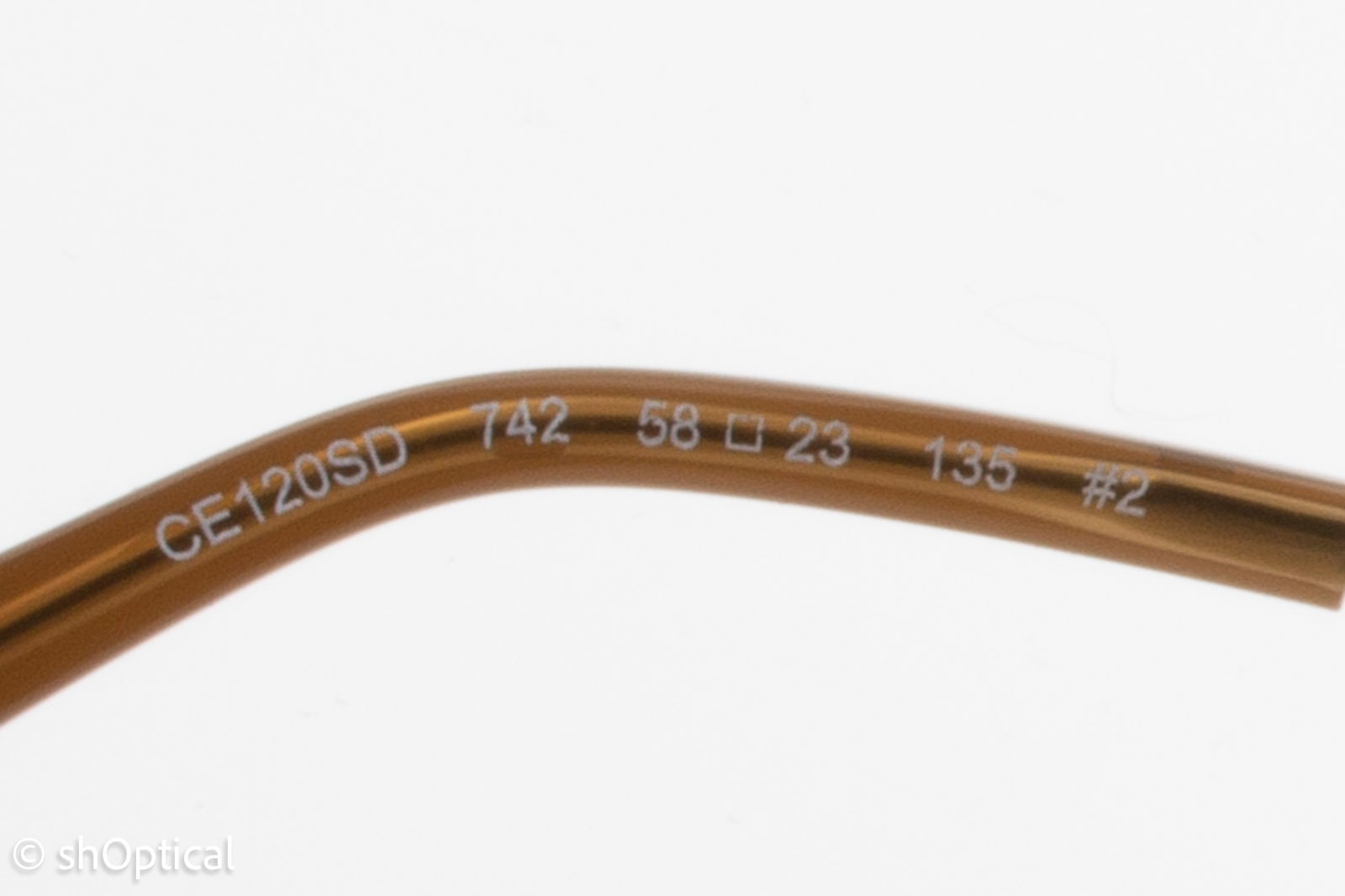 Chloe CE120SD 742 Womens Full Rim Sunglasses White Gold 58mm