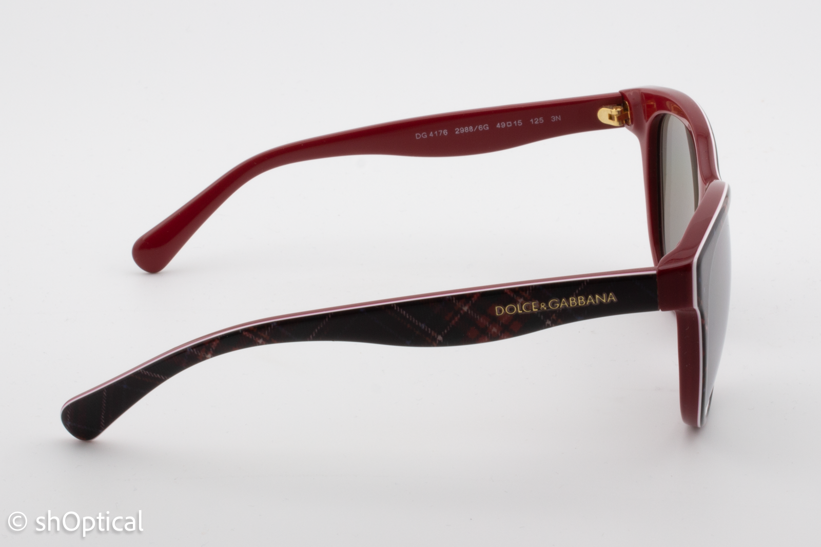 Dolce & Gabbana Junior DG4176 (Junior) 2988/6G Unisex Full Rim Sunglasses Red 49mm