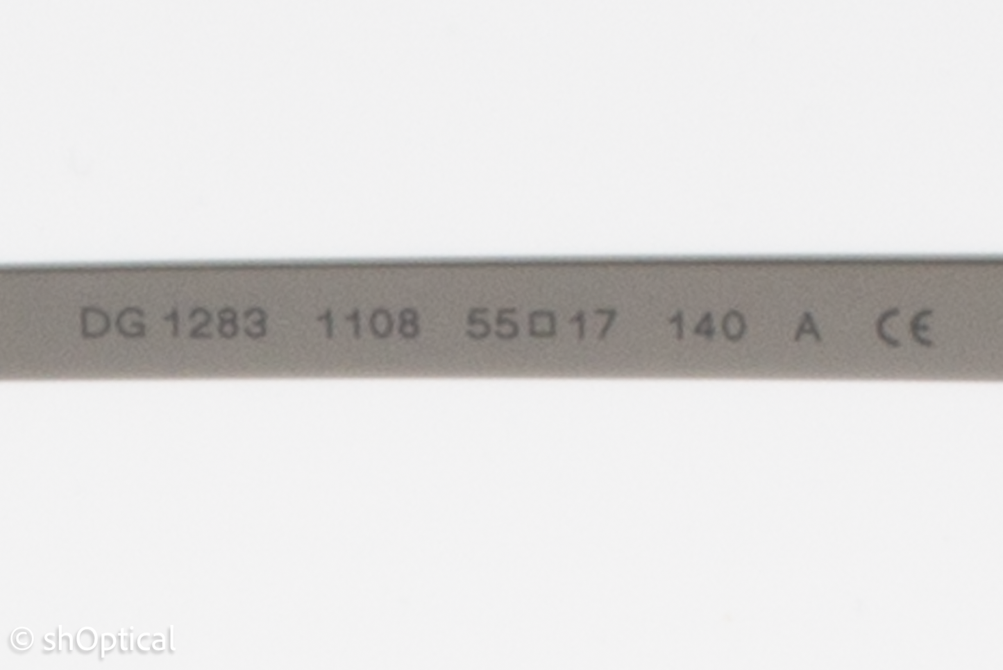 Dolce & Gabbana DG1283  Male Square Glasses Frame Silver 55mm