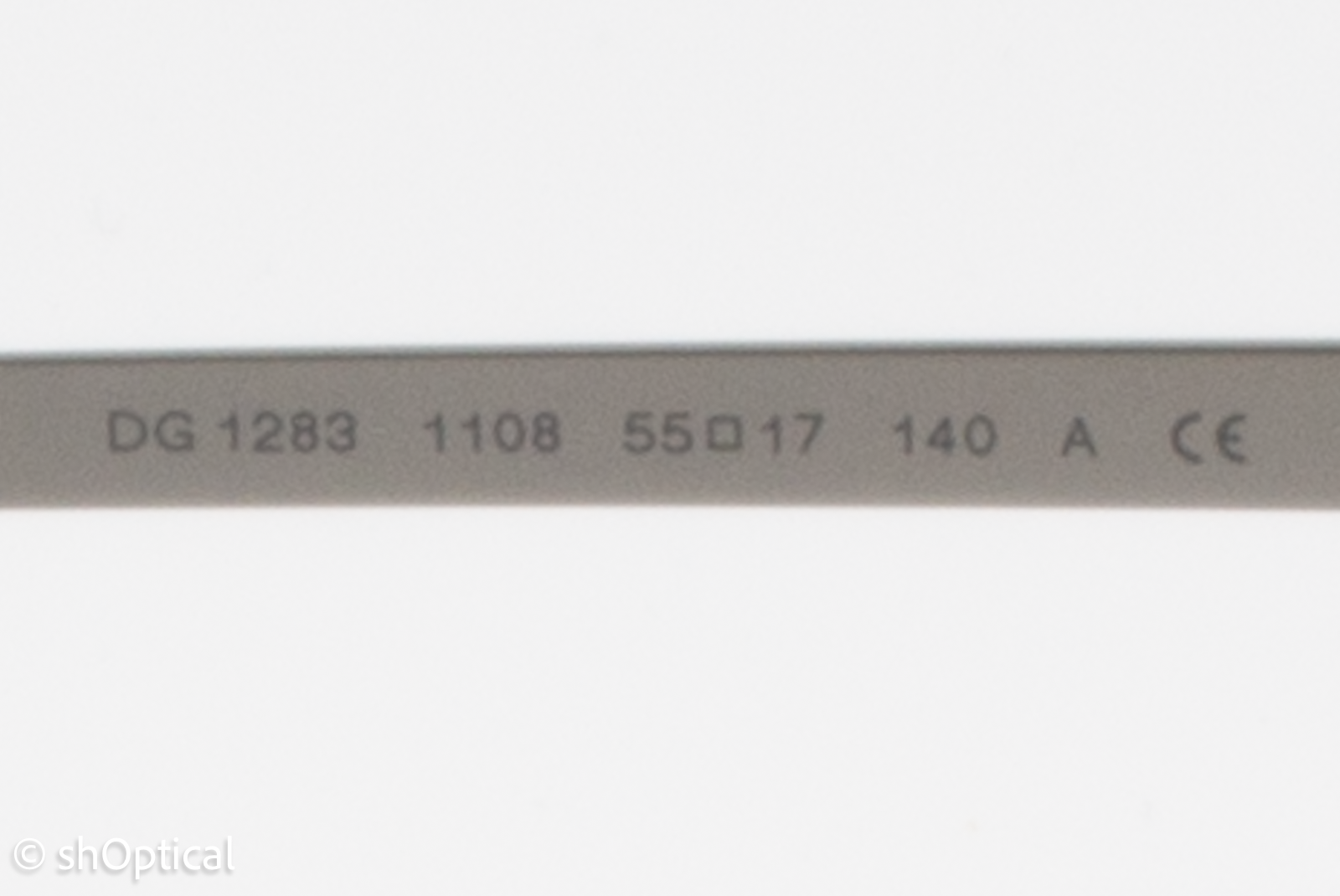 Dolce & Gabbana DG1283  Male Square Glasses Frame Silver 55mm