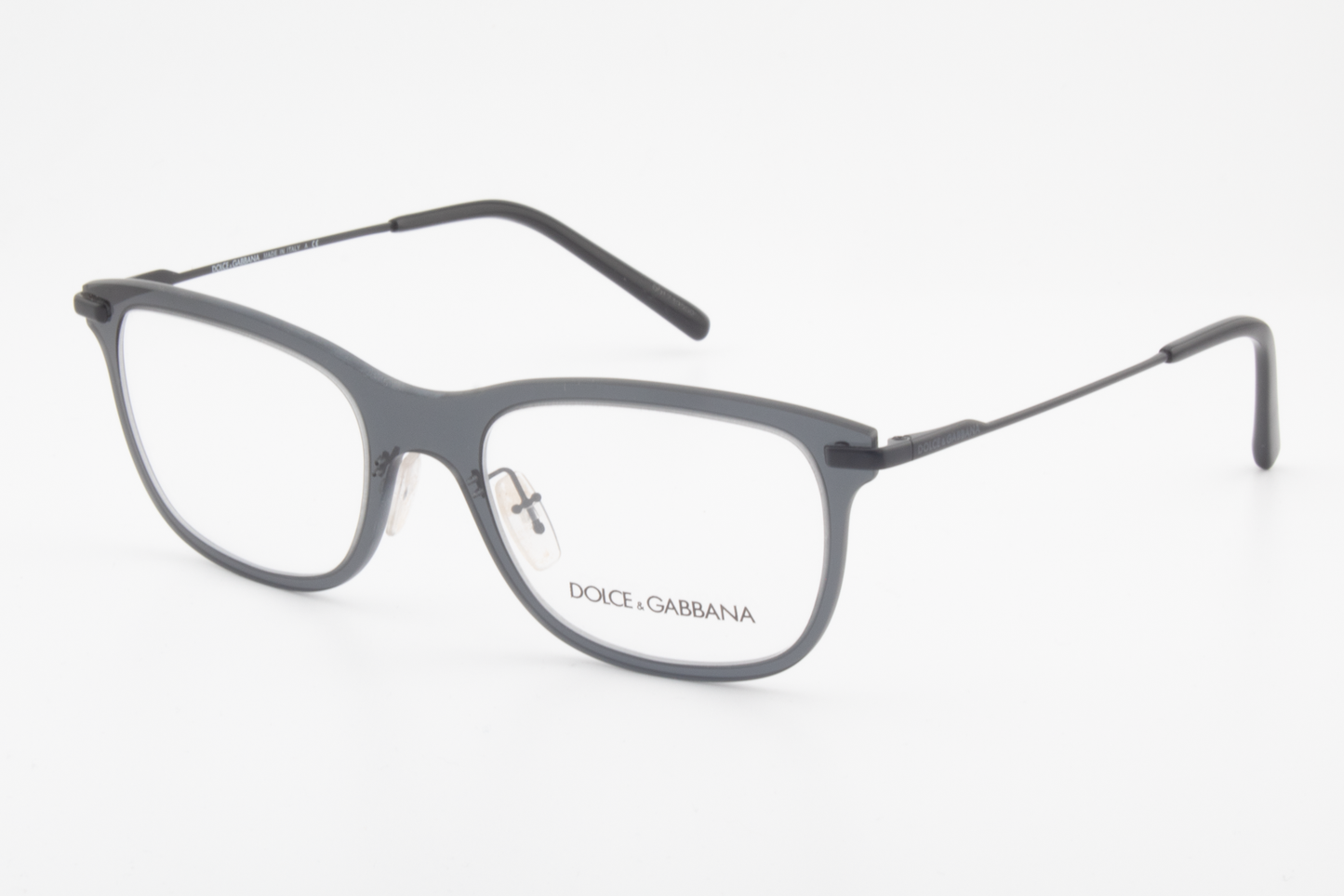 Dolce & Gabbana DG1293  Male Rectangular Glasses Frame Smoke 53mm