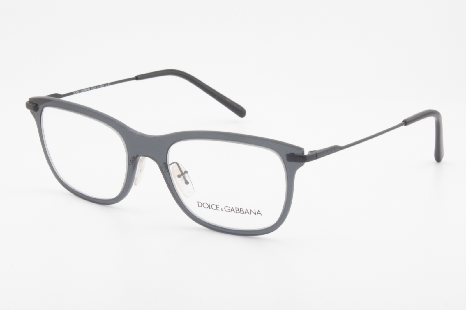 Dolce & Gabbana DG1293  Male Rectangular Glasses Frame Smoke 53mm