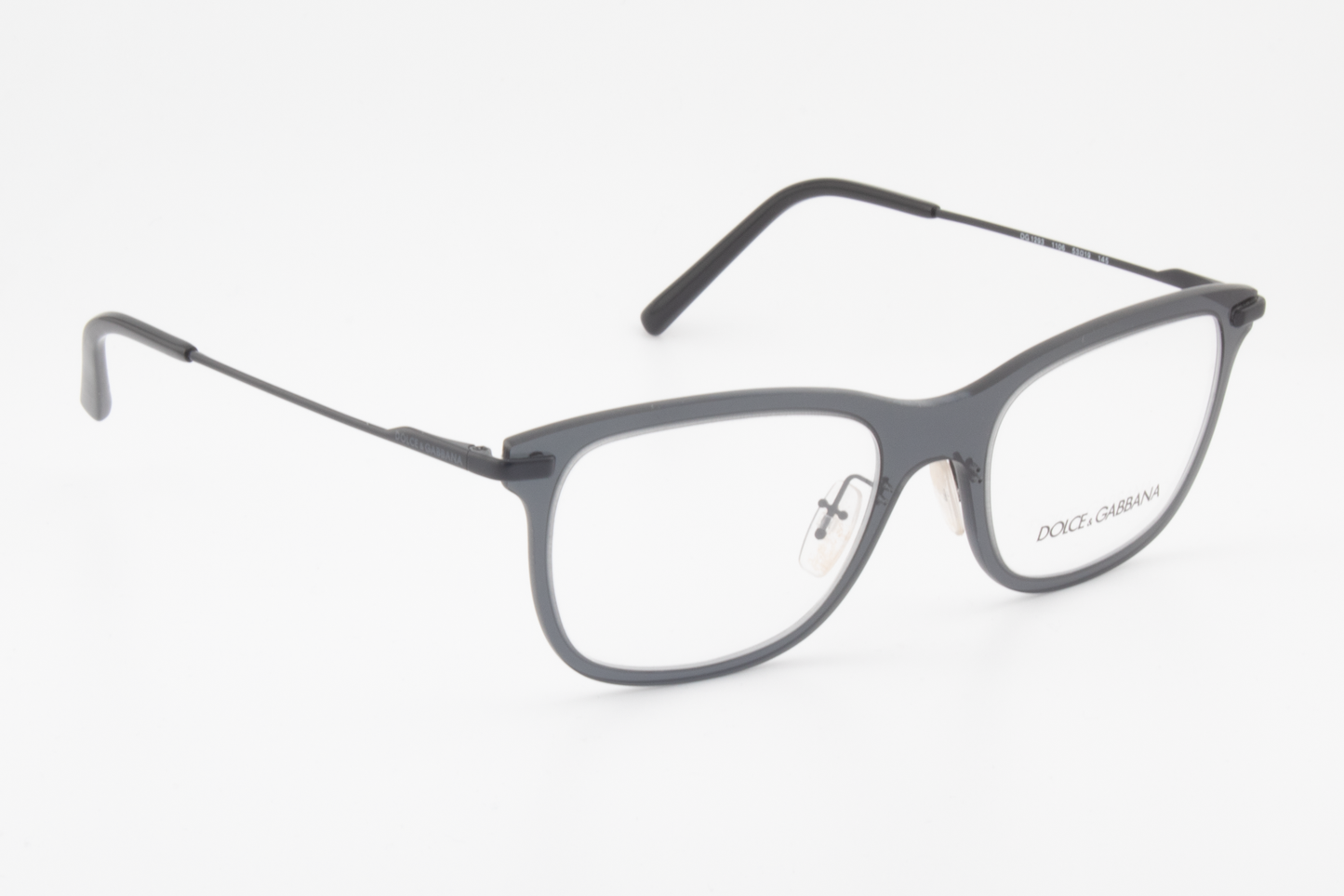 Dolce & Gabbana DG1293  Male Rectangular Glasses Frame Smoke 53mm