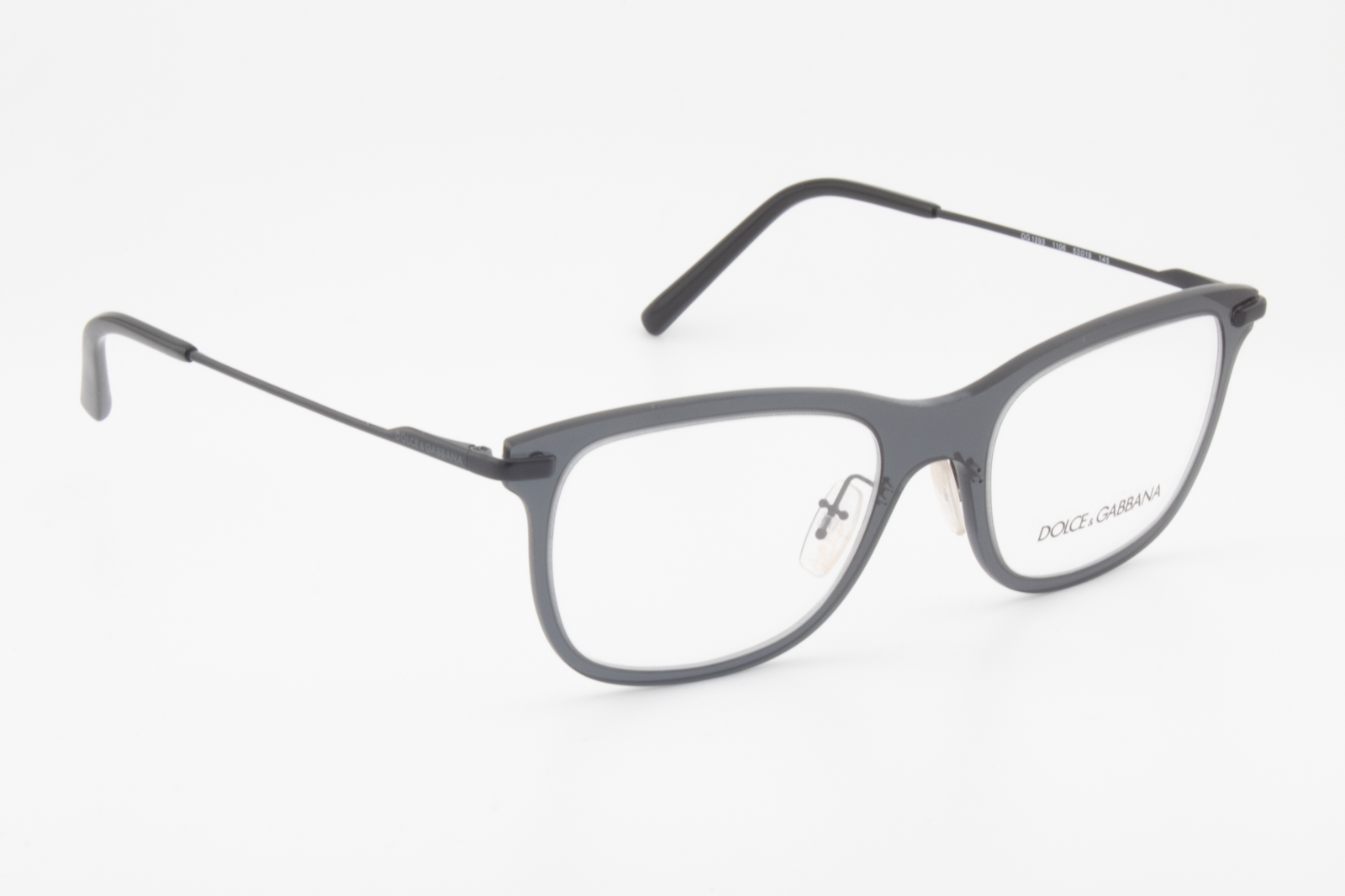 Dolce & Gabbana DG1293  Male Rectangular Glasses Frame Smoke 53mm