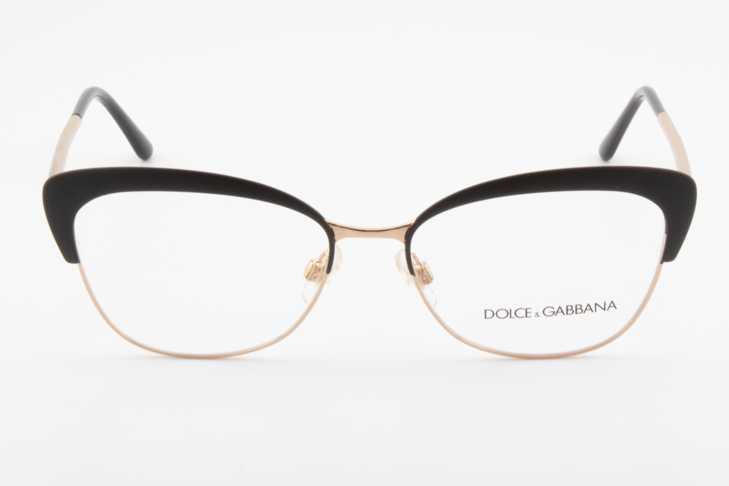 Dolce & Gabbana DG1298  Female Cat Eye Glasses Frame Black & Gold 54mm