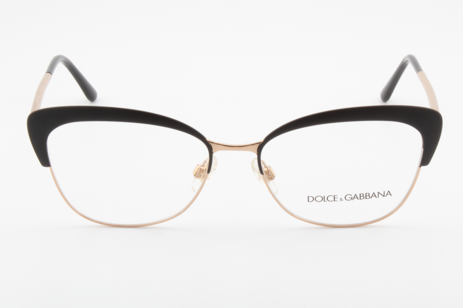 Dolce & Gabbana DG1298  Female Cat Eye Glasses Frame Black & Gold 54mm