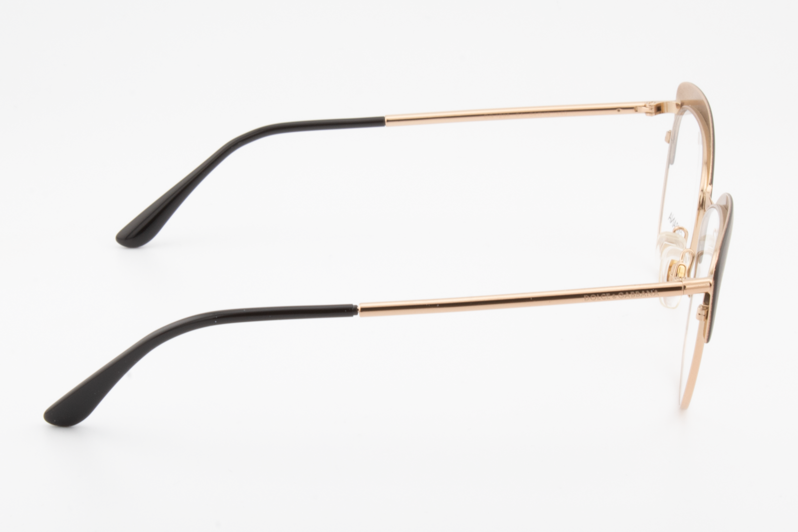 Dolce & Gabbana DG1298  Female Cat Eye Glasses Frame Black & Gold 54mm