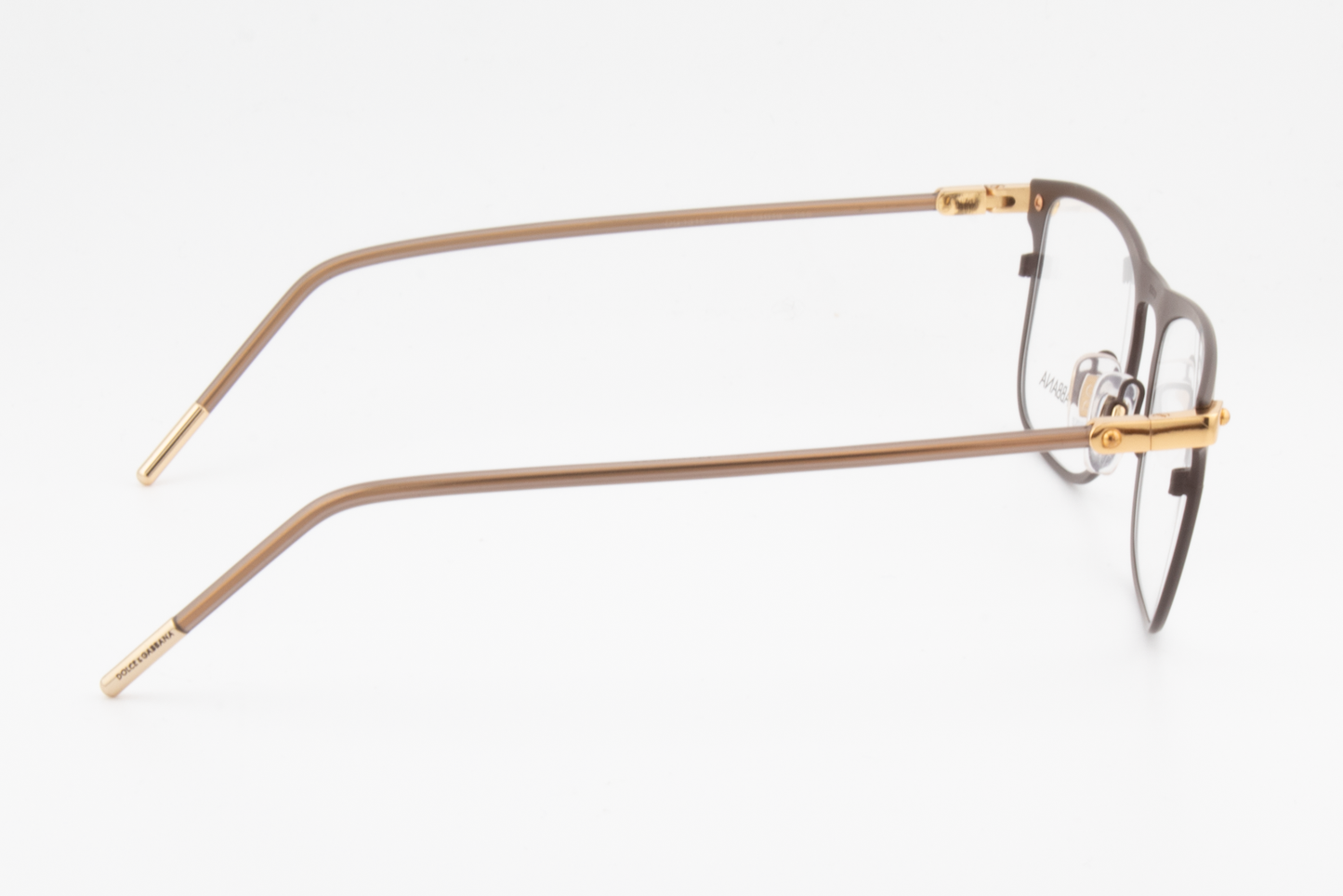 Dolce & Gabbana DG1315  Male Rectangular Glasses Frame Matte Brown 53mm