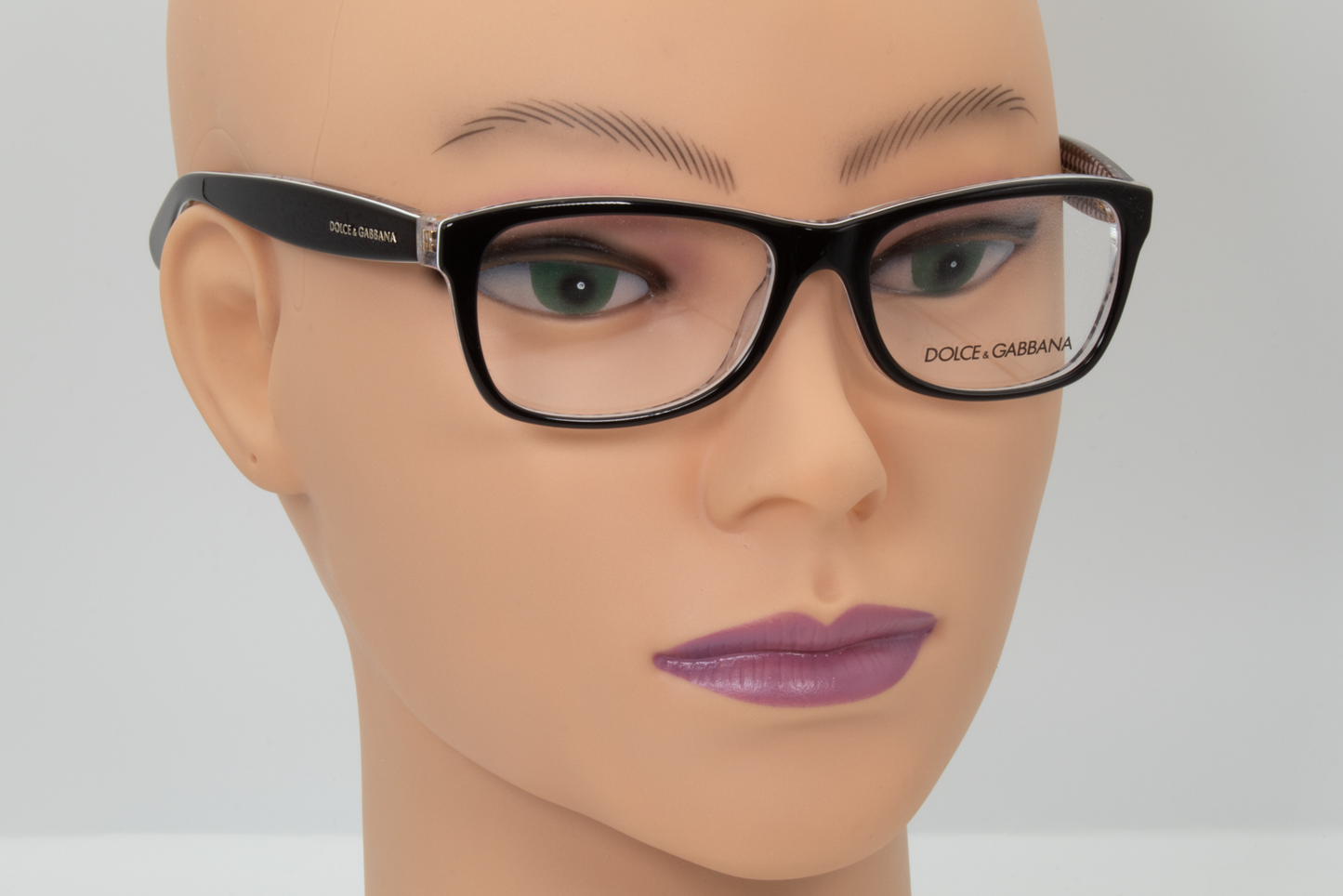 Dolce & Gabbana DG3231  Unisex Square Glasses Frame Black/Pied De Poule 48mm