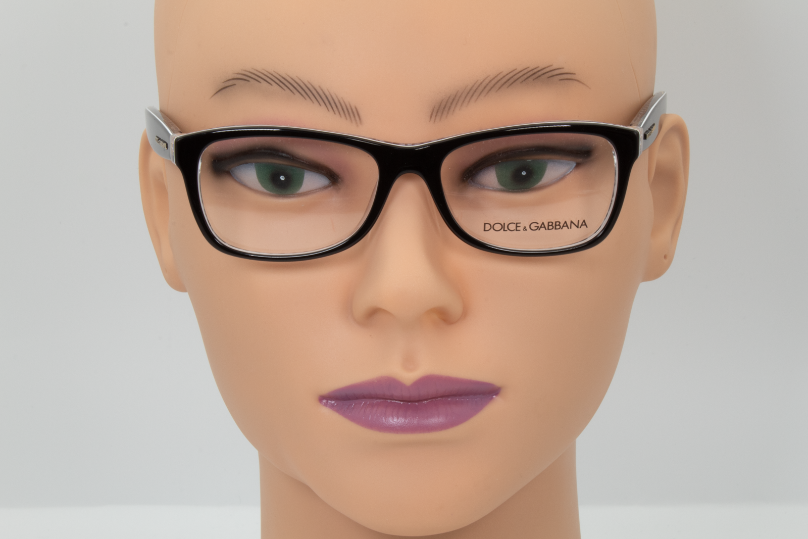 Dolce & Gabbana DG3231  Unisex Square Glasses Frame Black/Pied De Poule 48mm