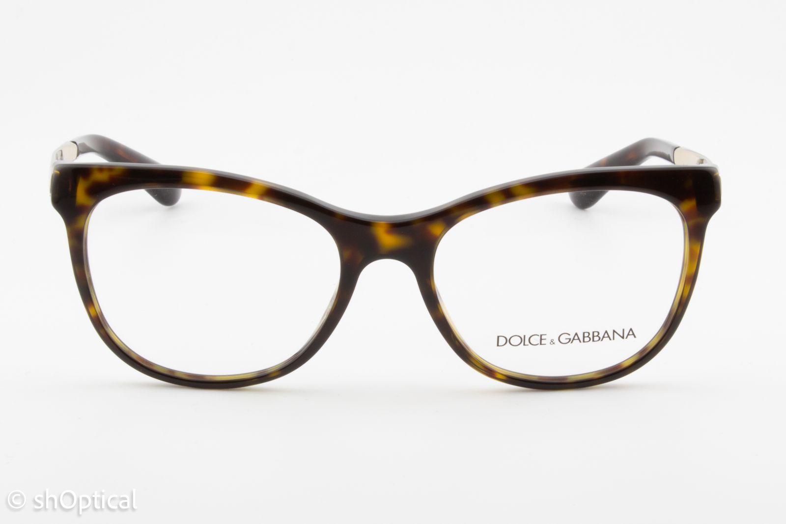 Dolce & Gabbana DG3234  Female Square Glasses Frame Dark Tortoise 52mm