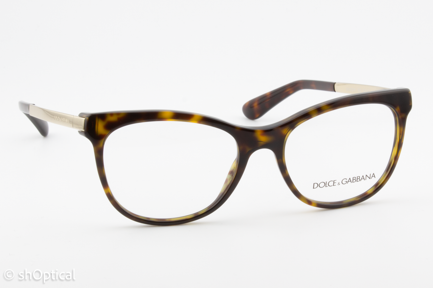 Dolce & Gabbana DG3234  Female Square Glasses Frame Dark Tortoise 52mm