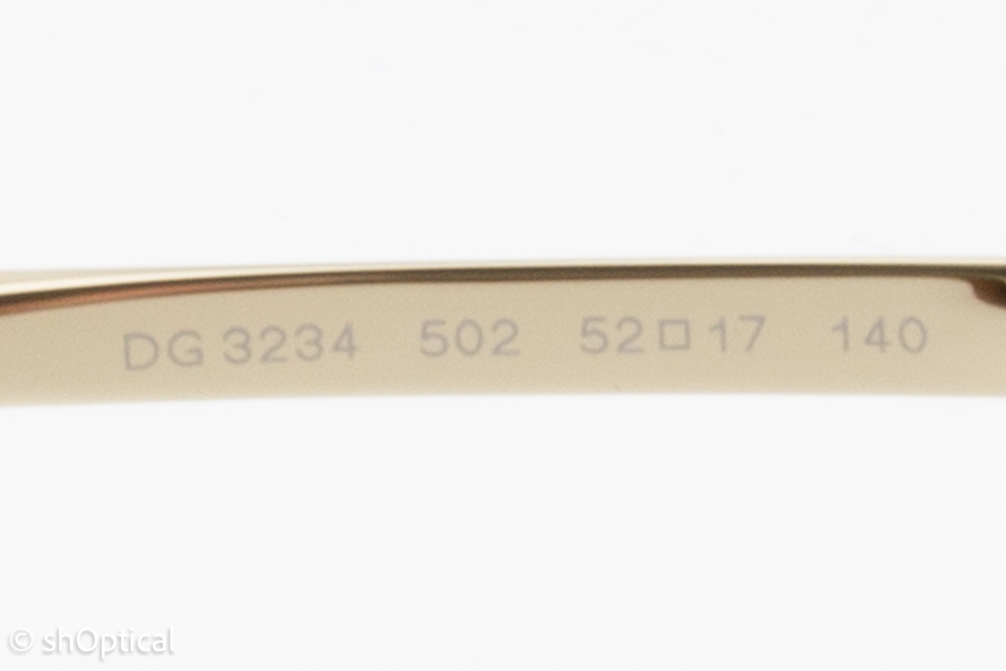 Dolce & Gabbana DG3234  Female Square Glasses Frame Dark Tortoise 52mm