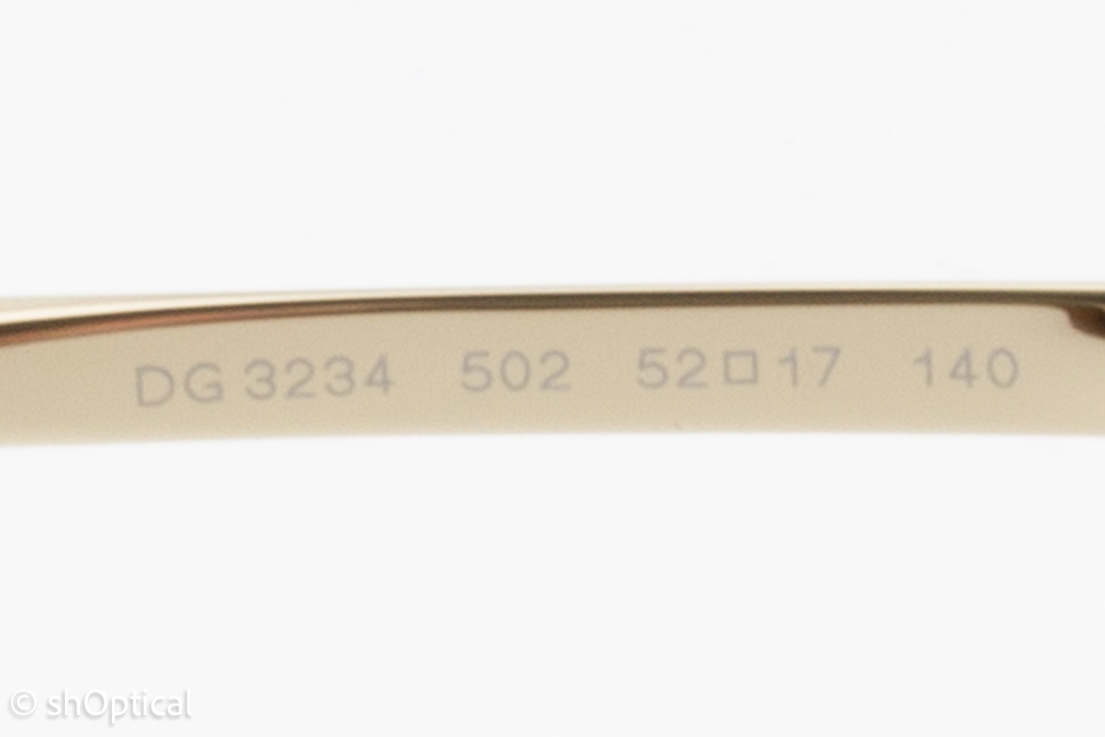 Dolce & Gabbana DG3234  Female Square Glasses Frame Dark Tortoise 52mm