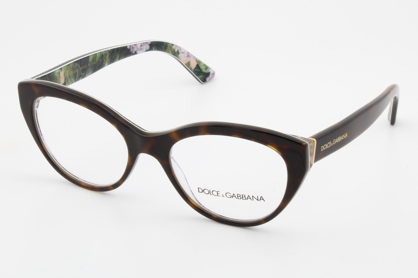 Dolce & Gabbana DG3246  Female Cat Eye Glasses Frame Tortoise/Floral 51mm